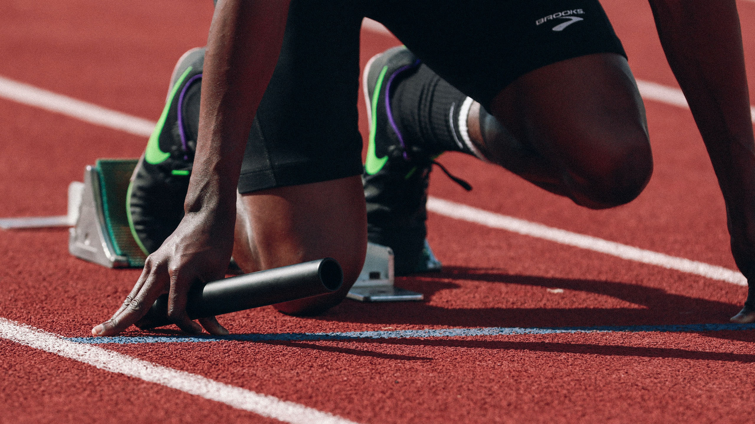 起跑线,接力棒,比赛,田径