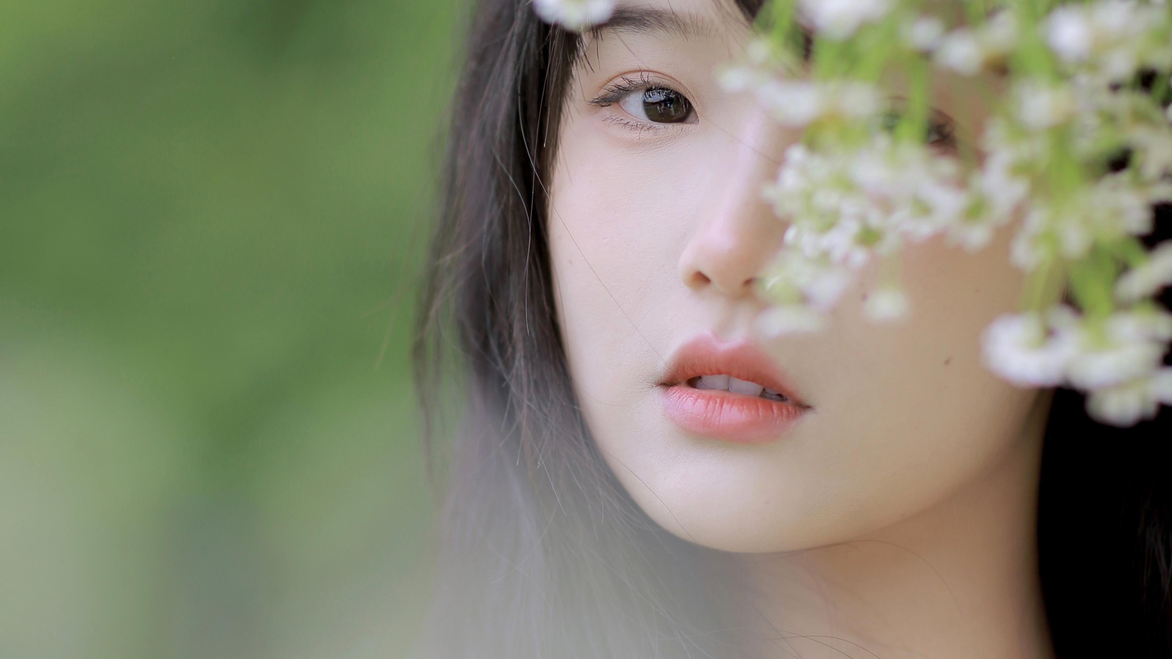 清纯,春天,女孩,小家碧玉