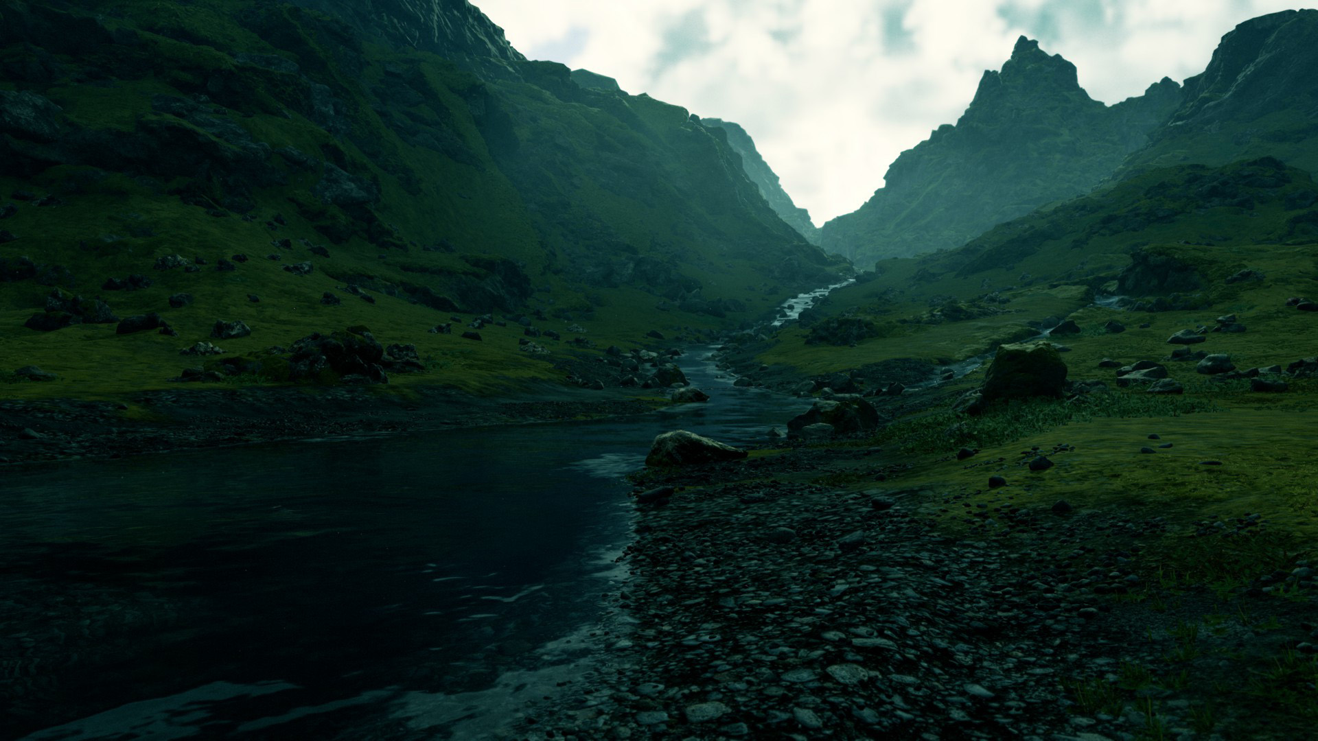 自然风光,幽幽山谷,清晨,青山
