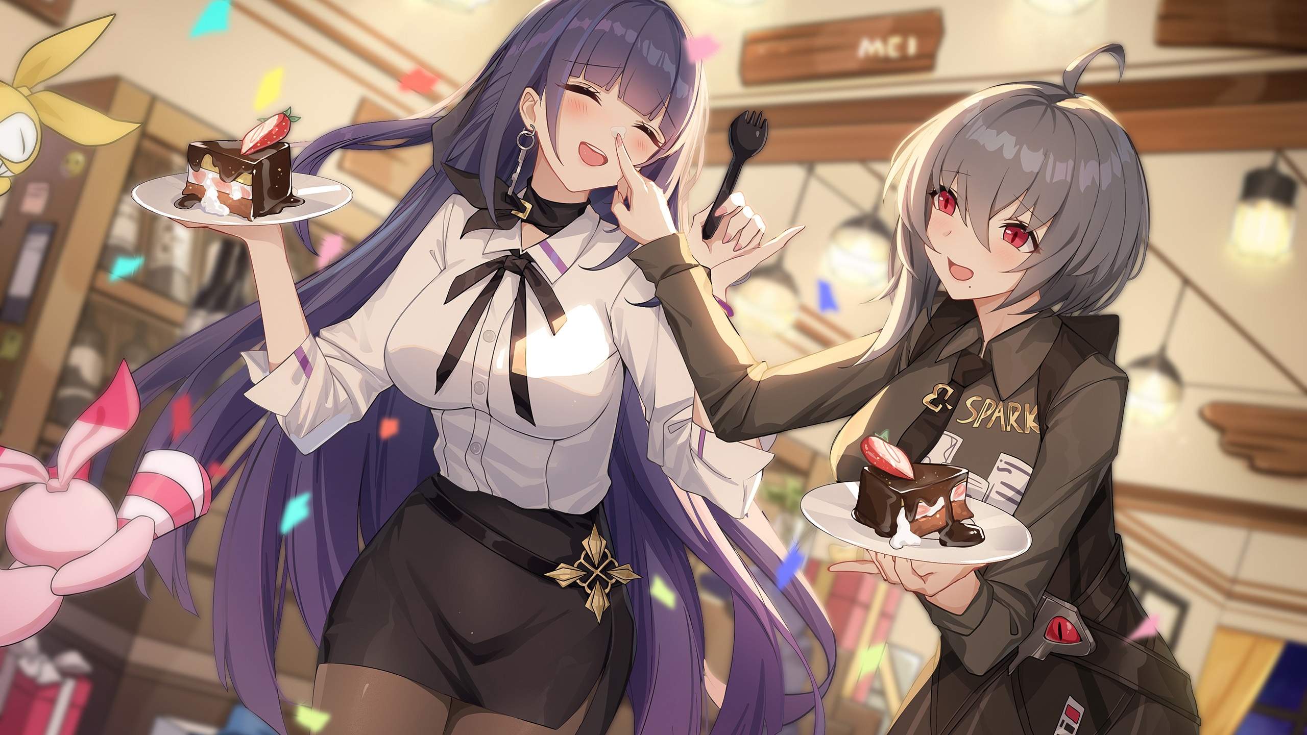 餐厅,蛋糕,服务生