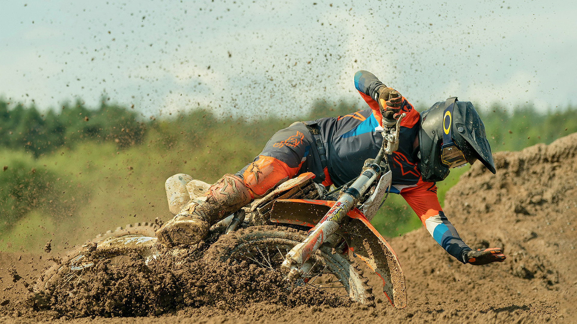 摩托车,越野,竞赛,泥土