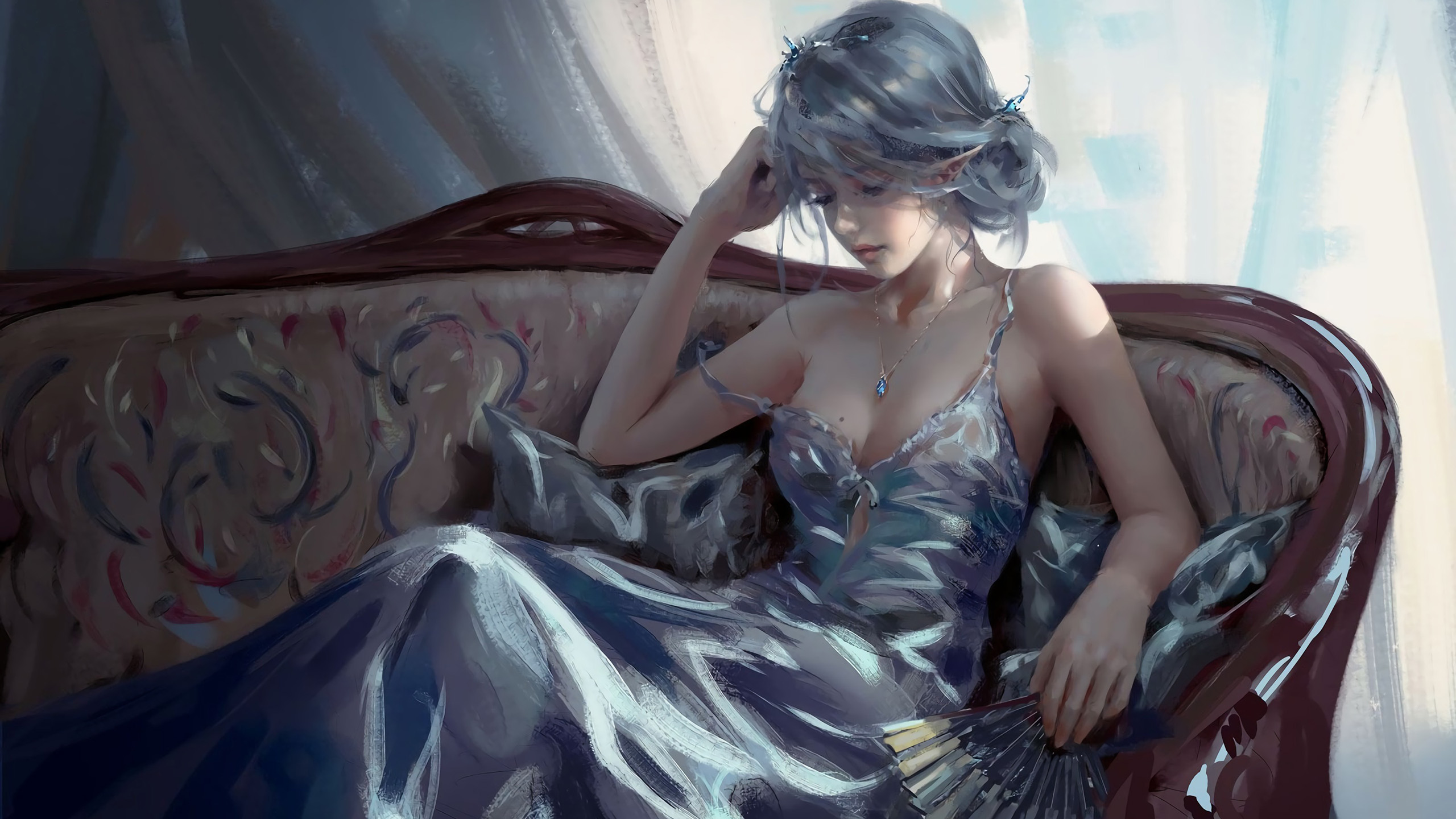 国漫,鬼刀,海琴烟,冰公主,小憩