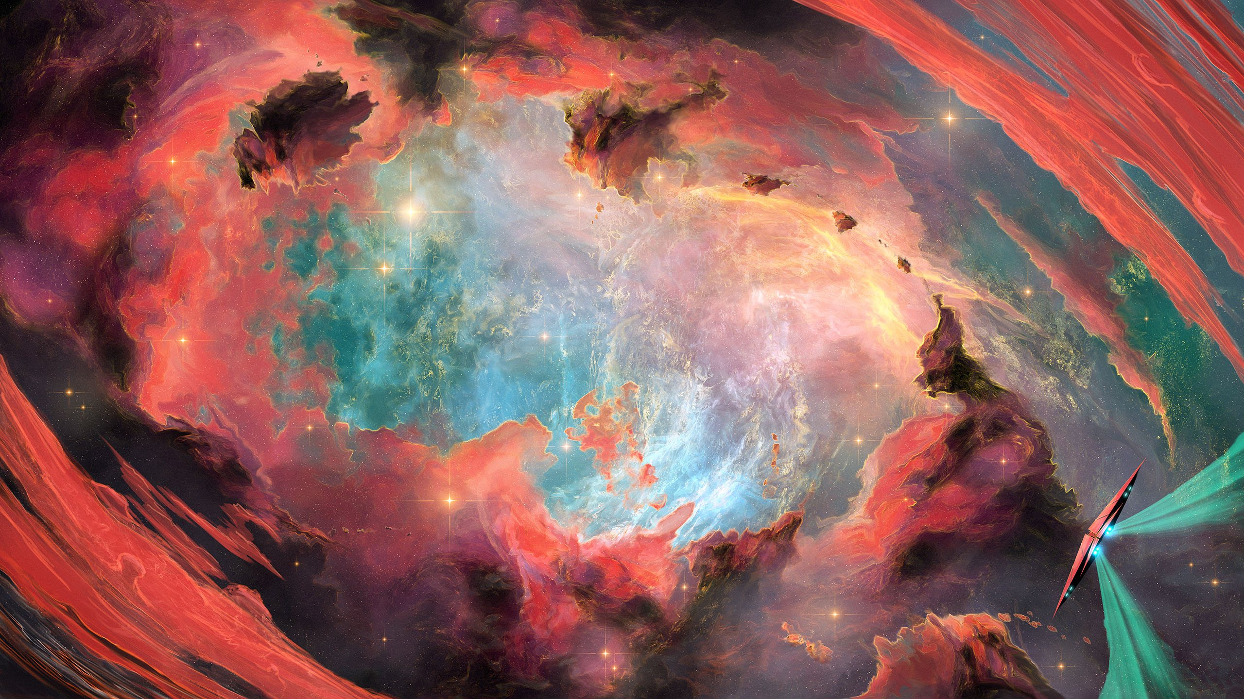 宇宙,太空,星系,星云,飞船