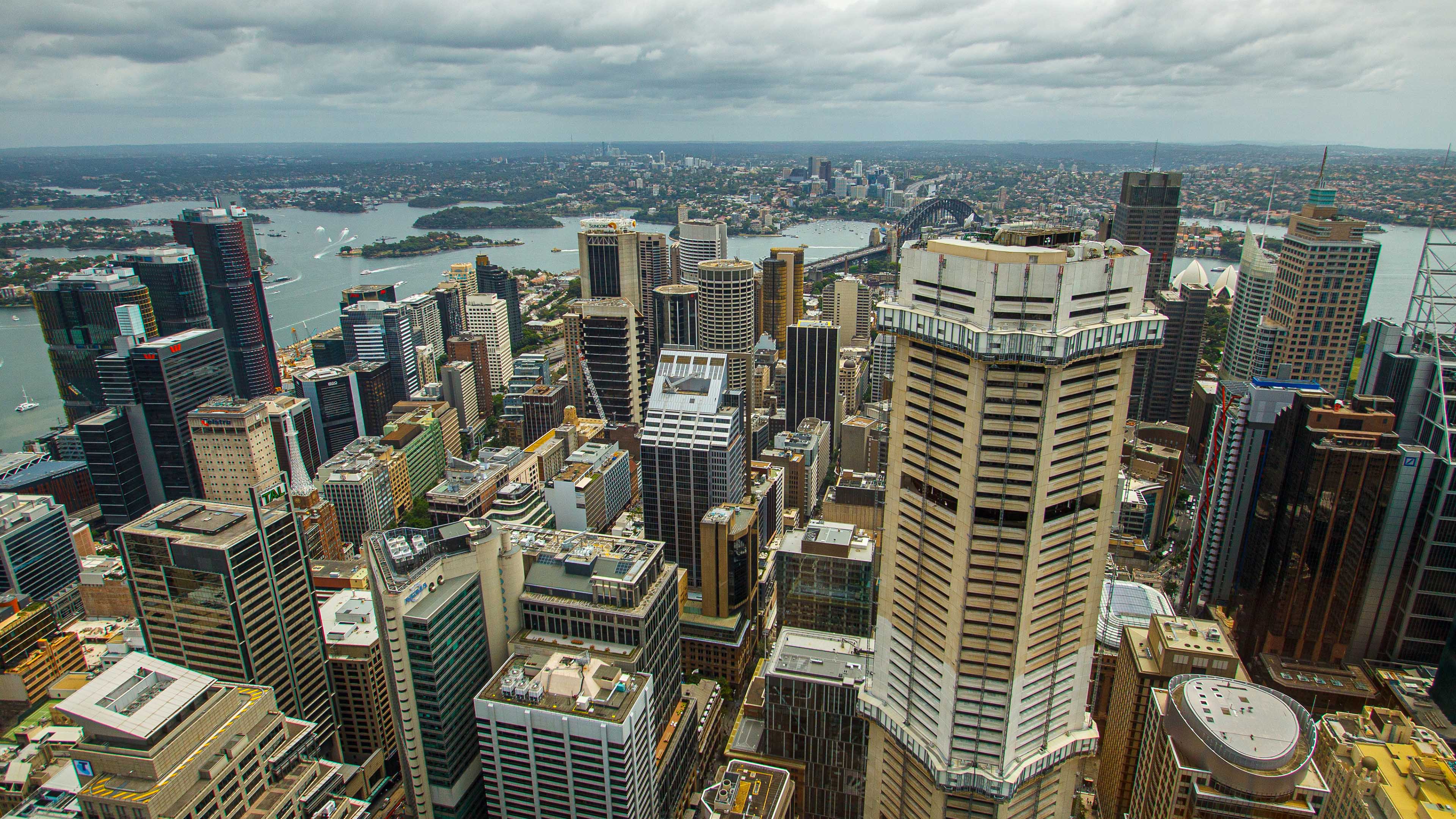 海滨城市,高楼,俯瞰
