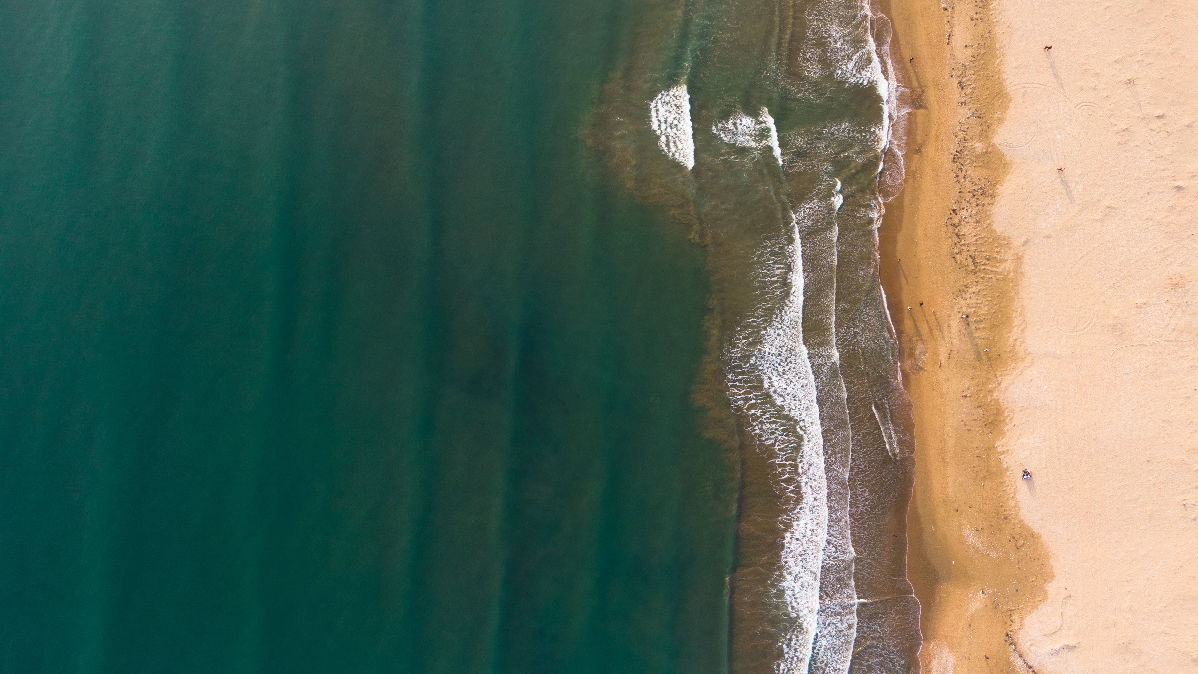 海洋天堂,层层海浪,航拍,俯瞰