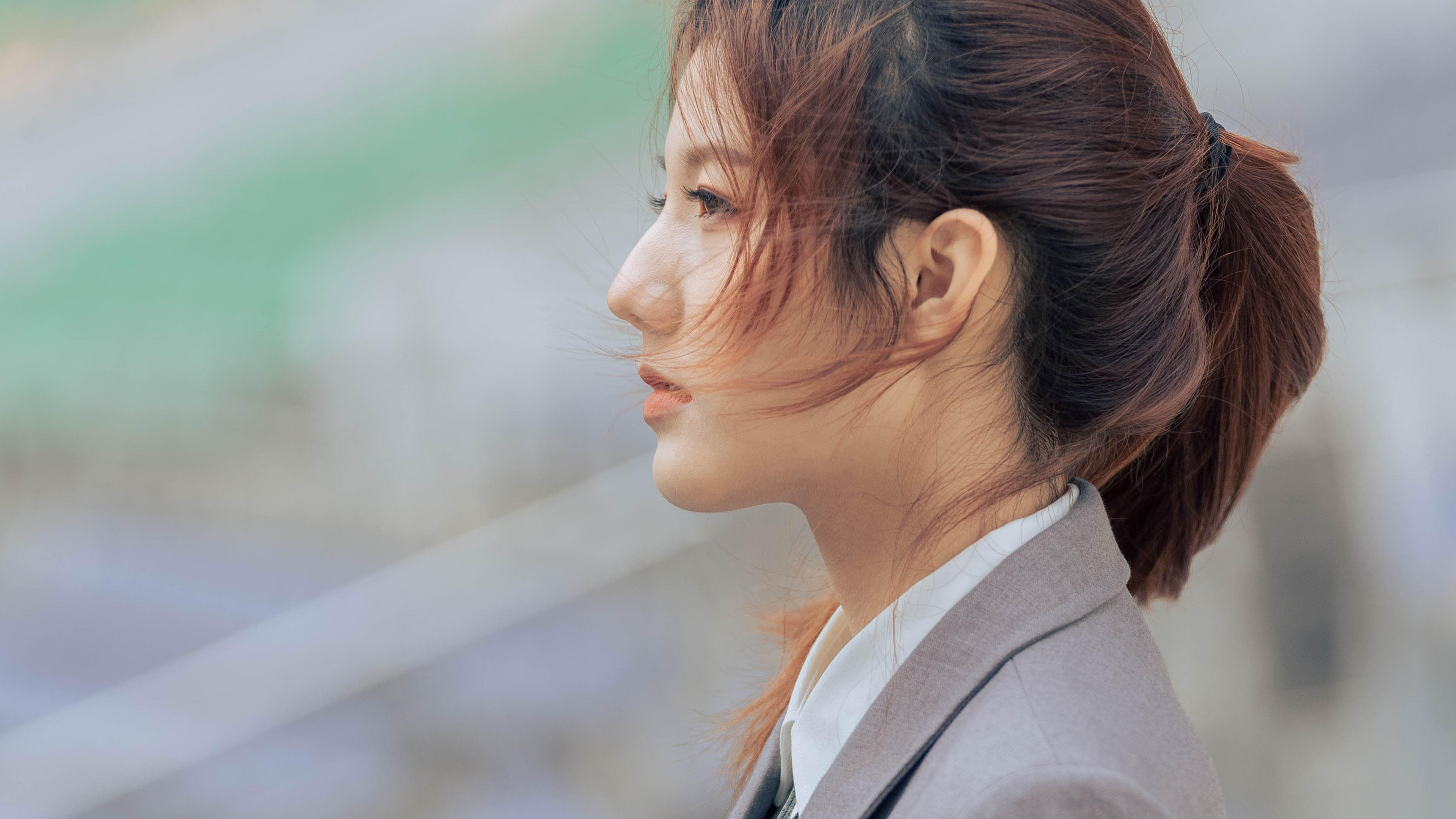 清纯,jk制服,马尾,微风,文艺