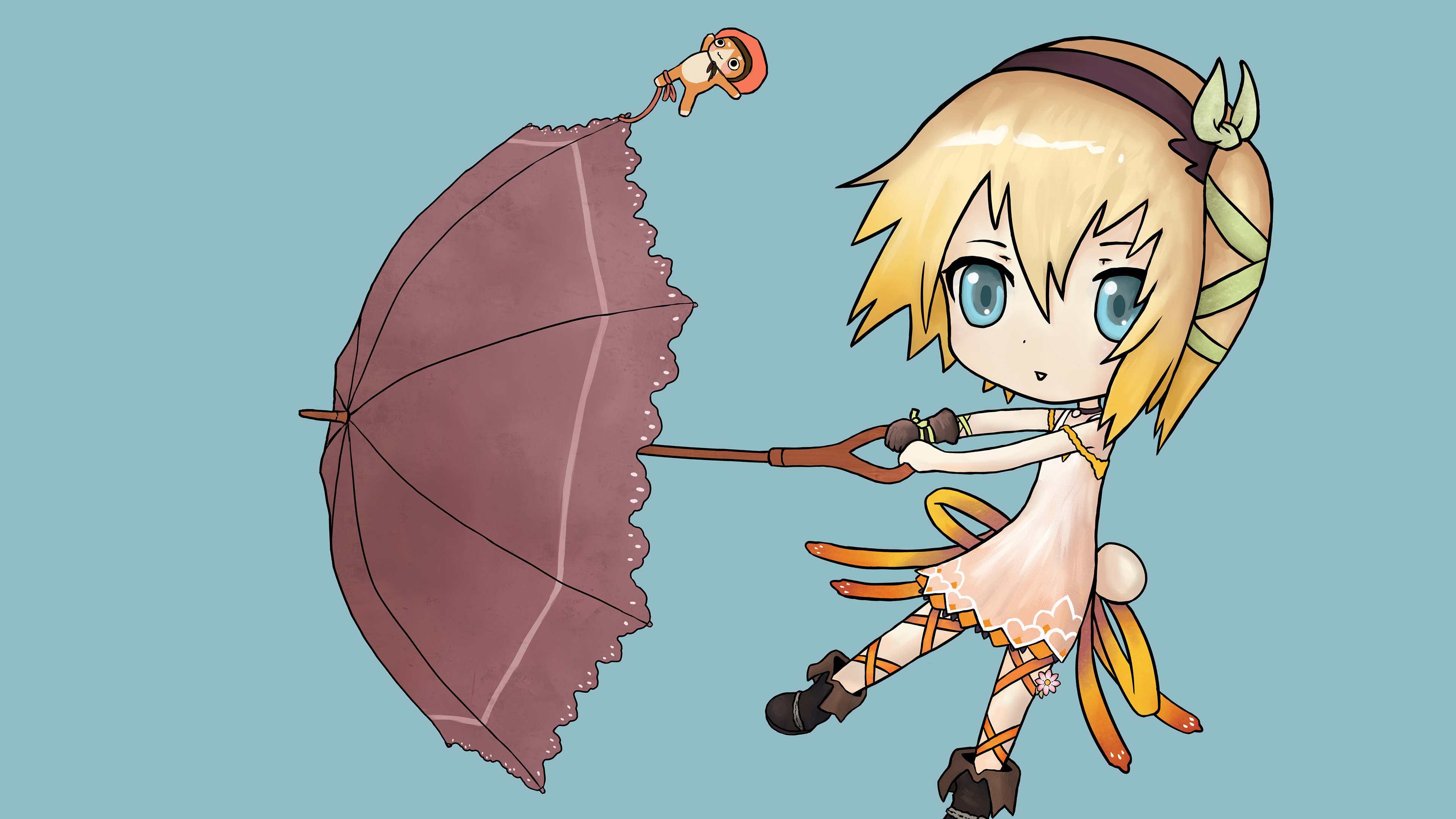 伞,公仔,Q版,大眼睛