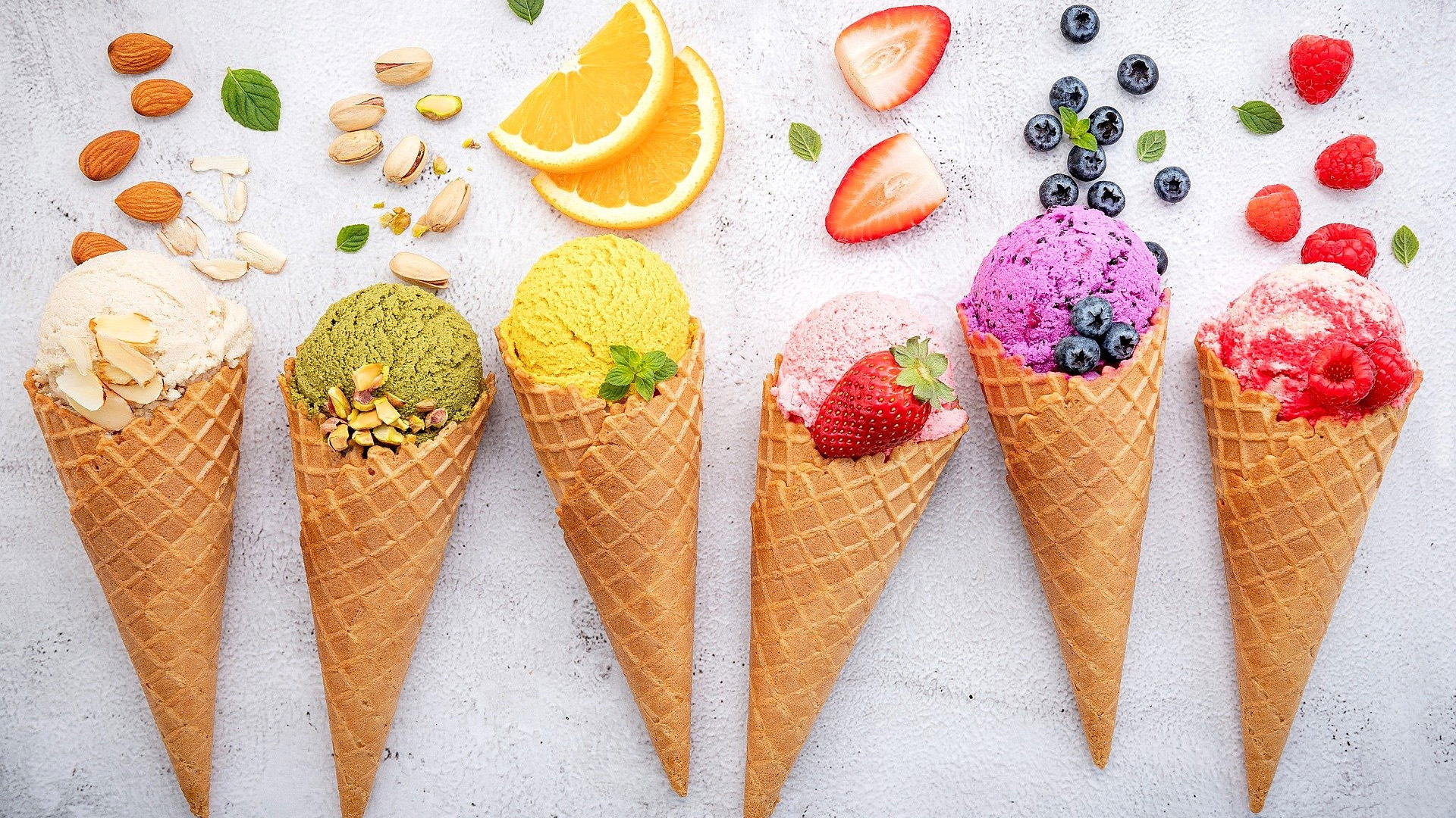 舒缓压力,冰淇淋,水果