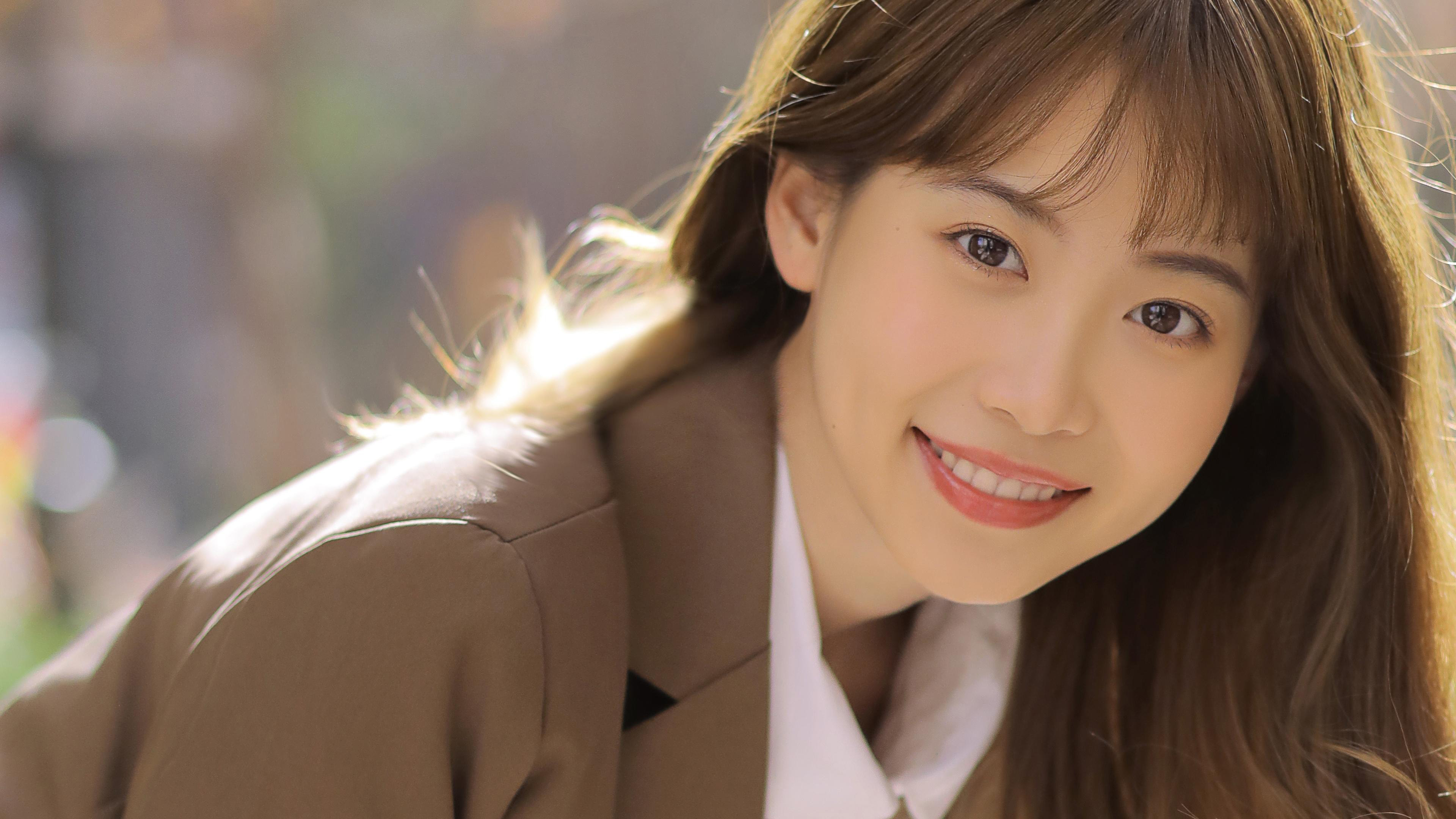 清纯,微笑,长发美女