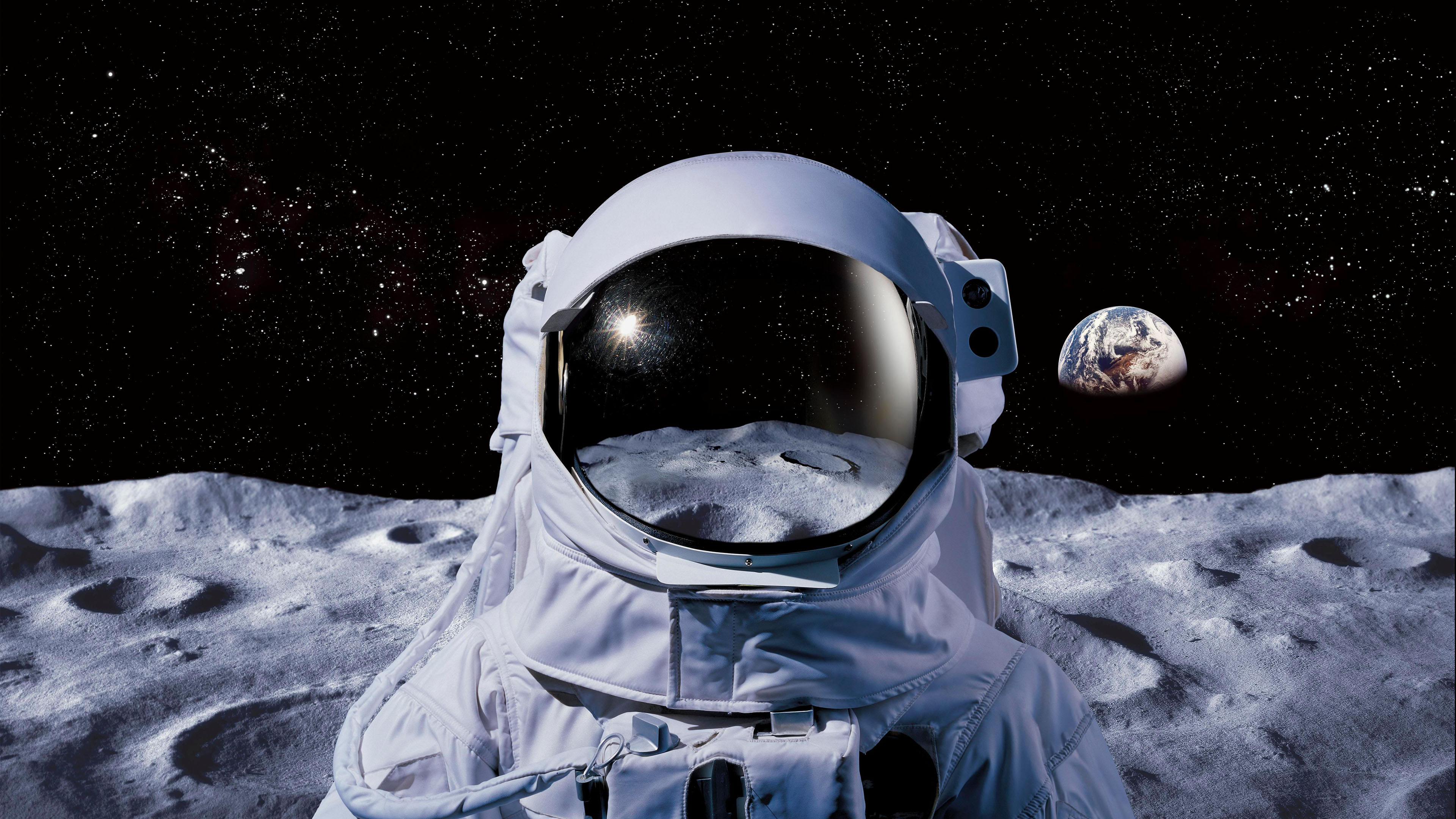 宇航员,月球,地球,宇宙