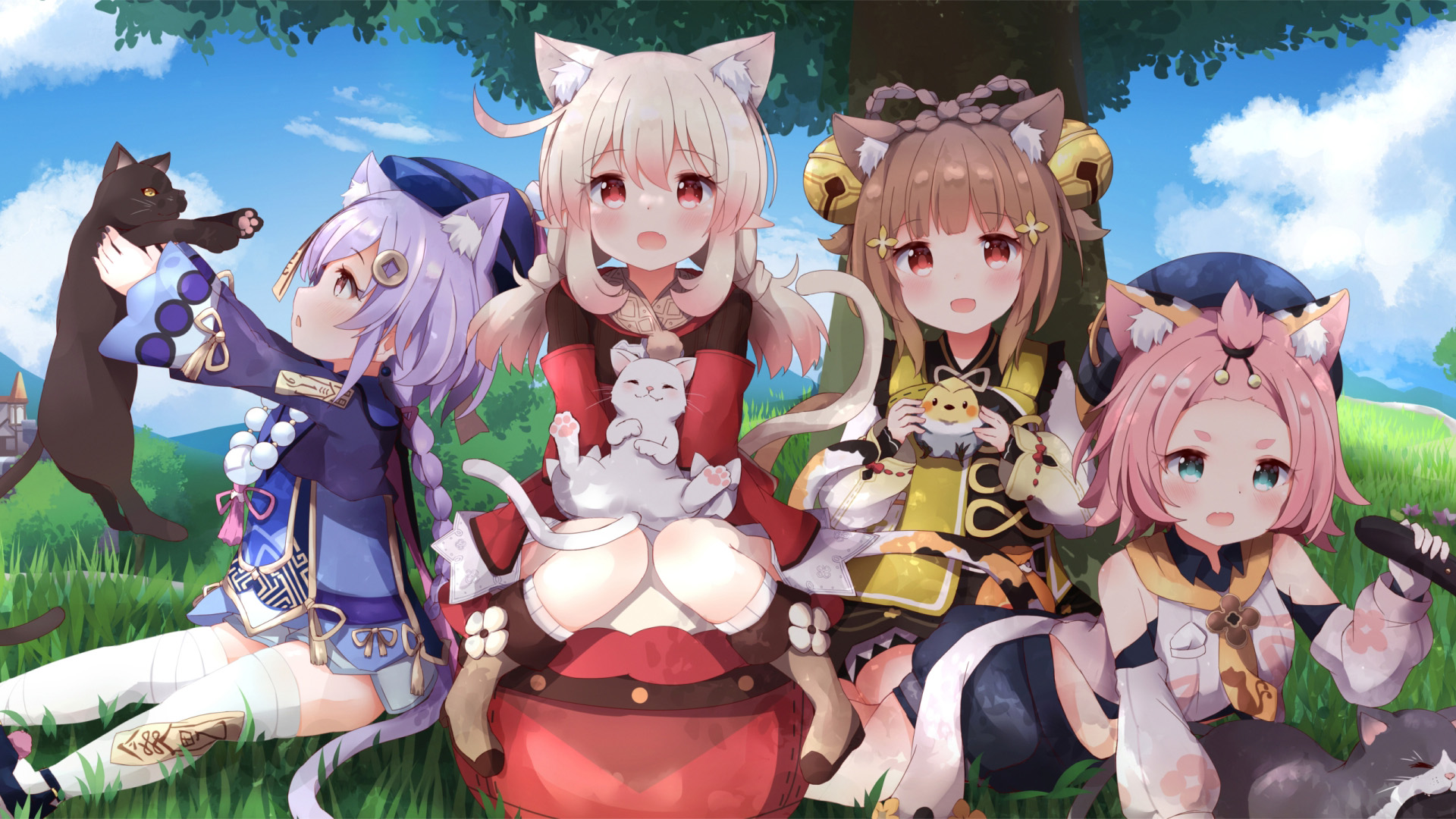 手游世界,原神,兽耳,猫咪