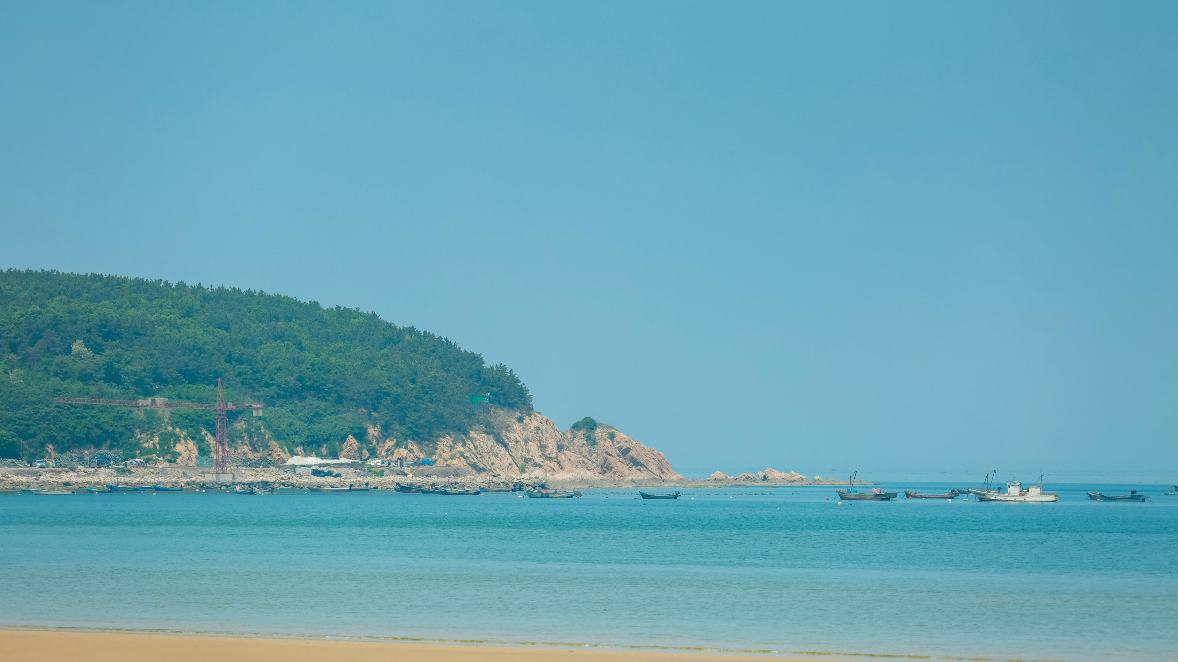 海洋天堂,蓝色大海,清新景色,一望无际,海边