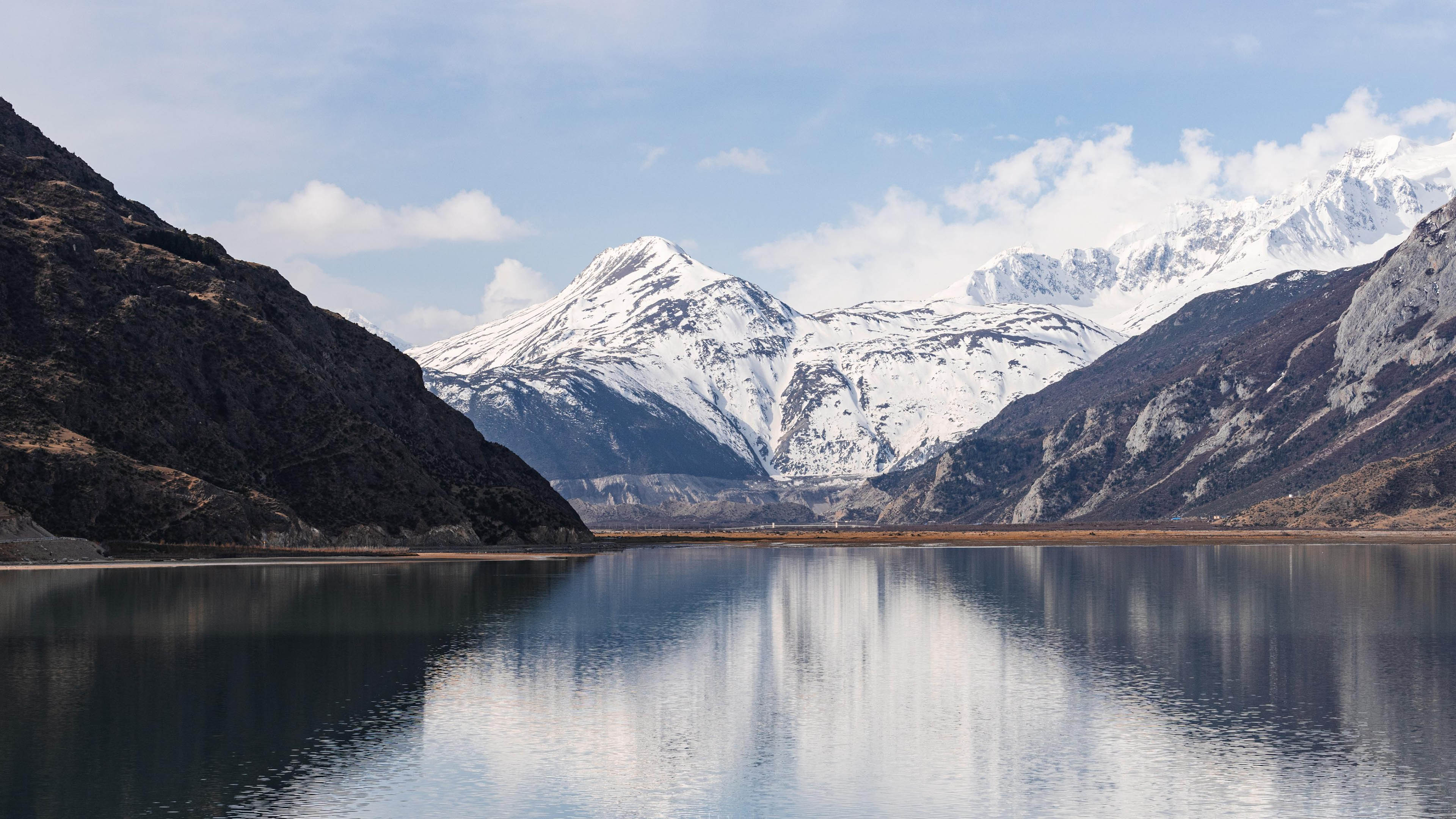 冰天雪地,然乌湖,西藏,雪山
