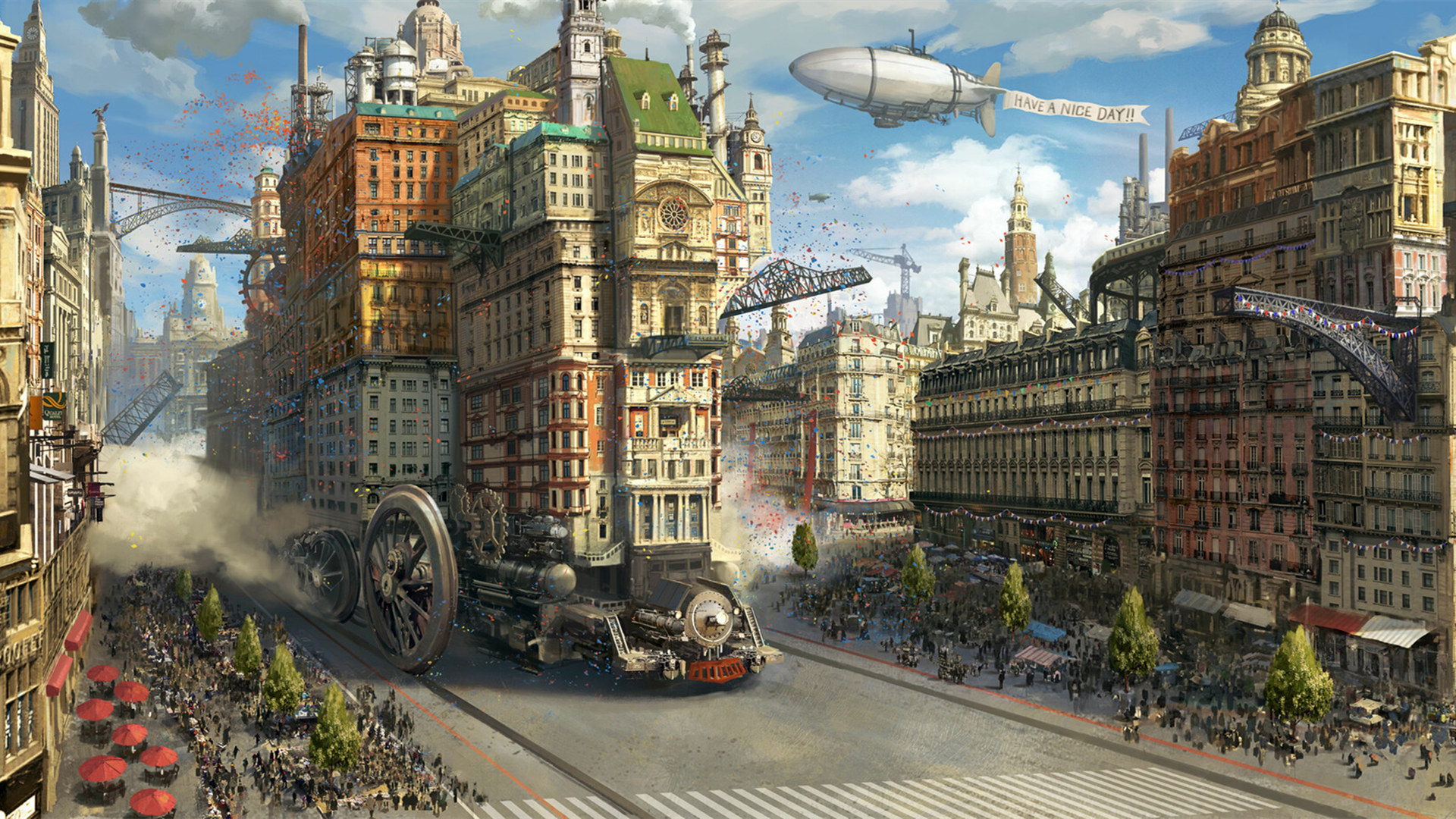 主机游戏,火车,飞艇,活动的房屋