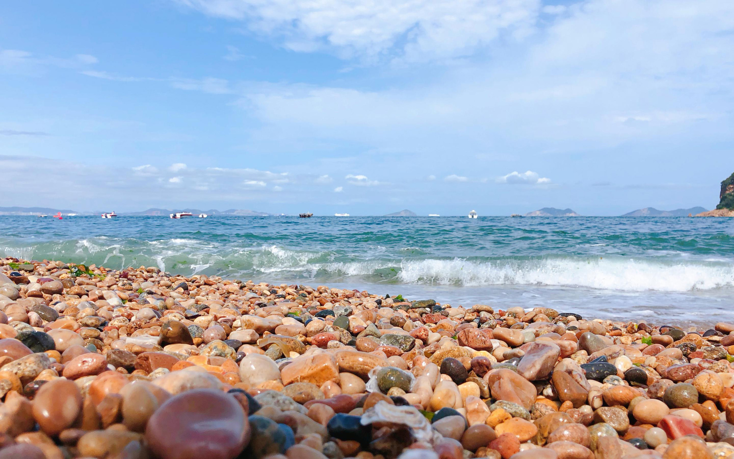 海洋天堂,夏日,蓝色海洋,风光,礁石