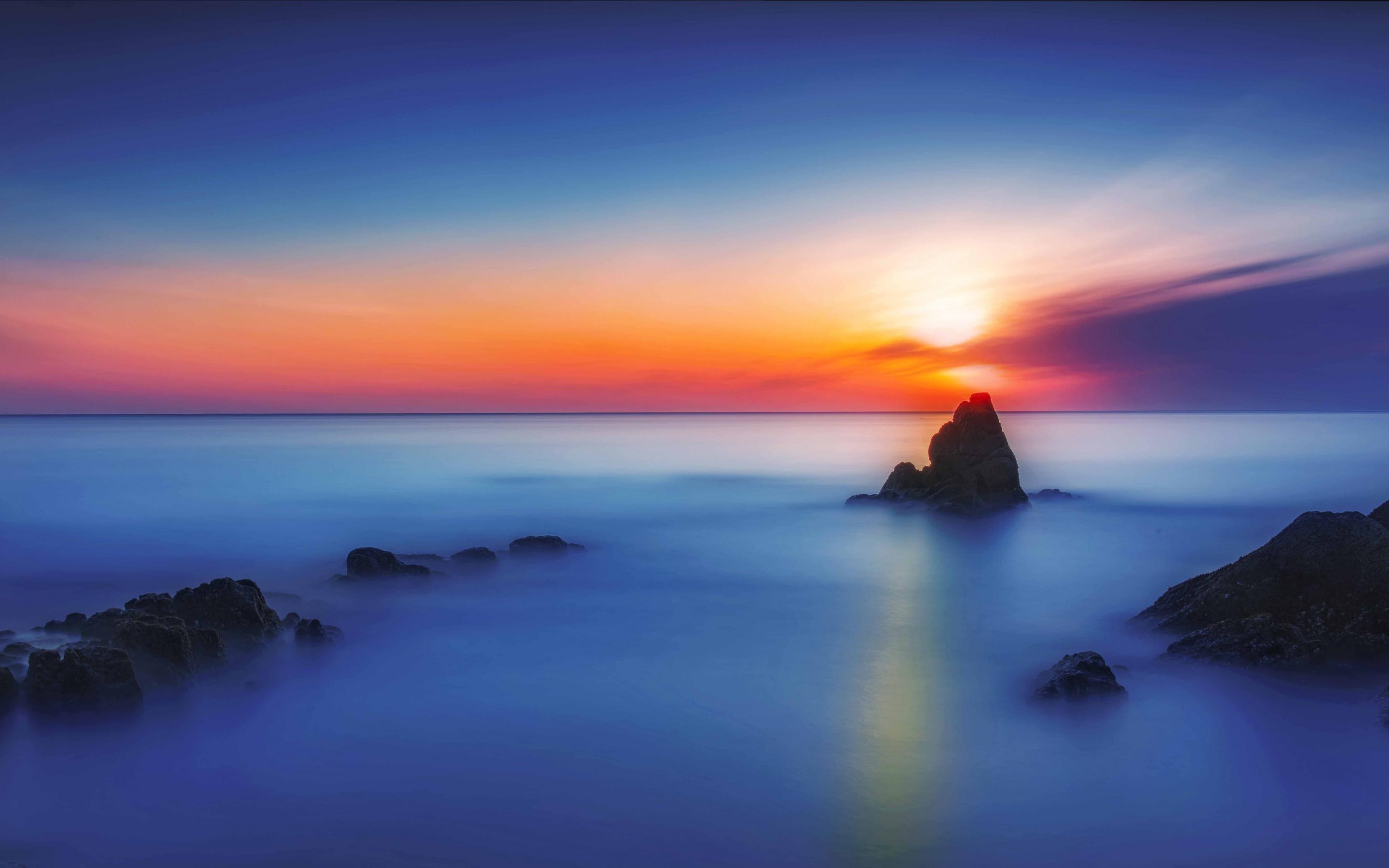 海洋天堂,浪漫海景,落日,壮观