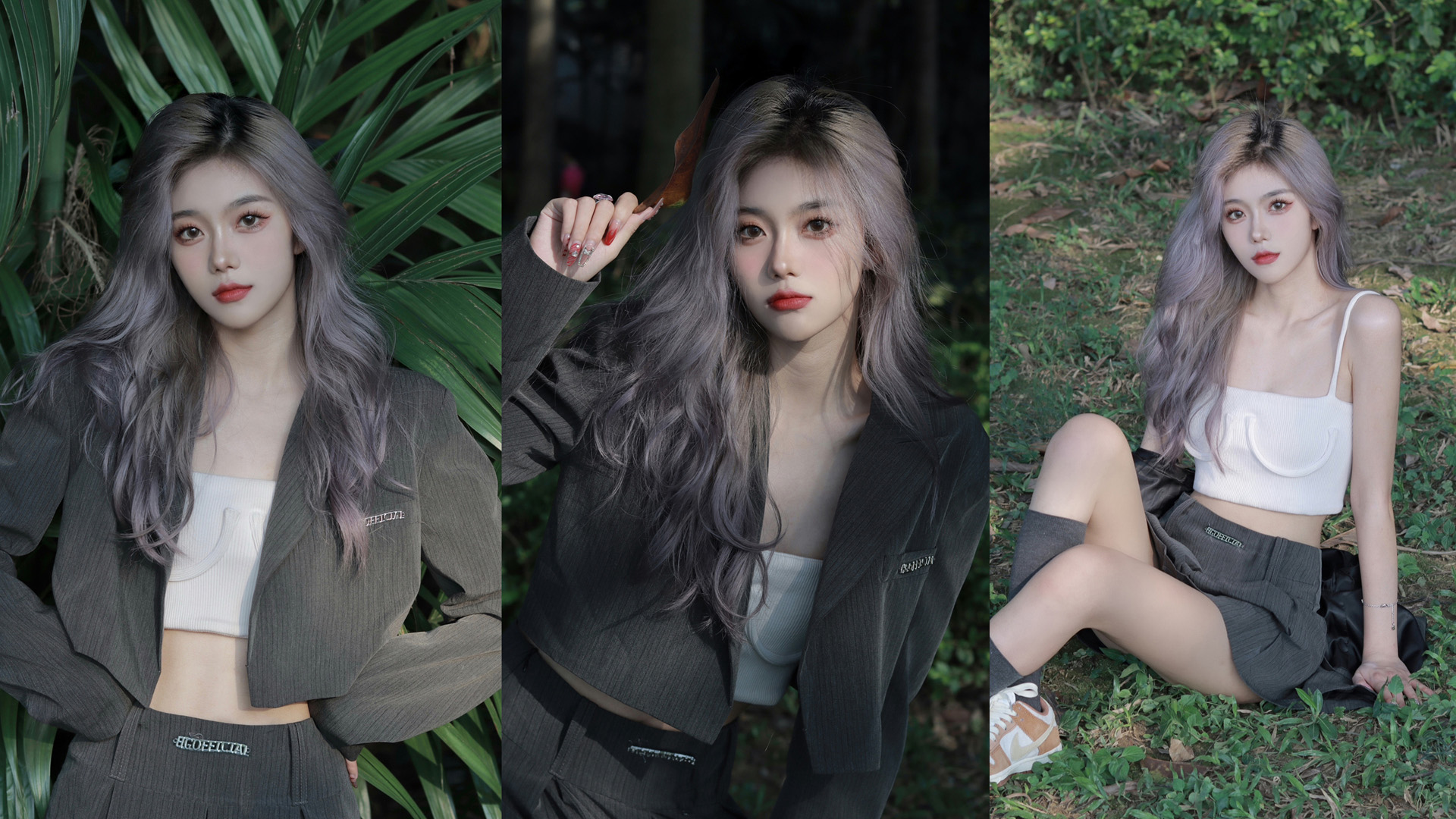 清纯,抖音美女,森系,拼图,潮流