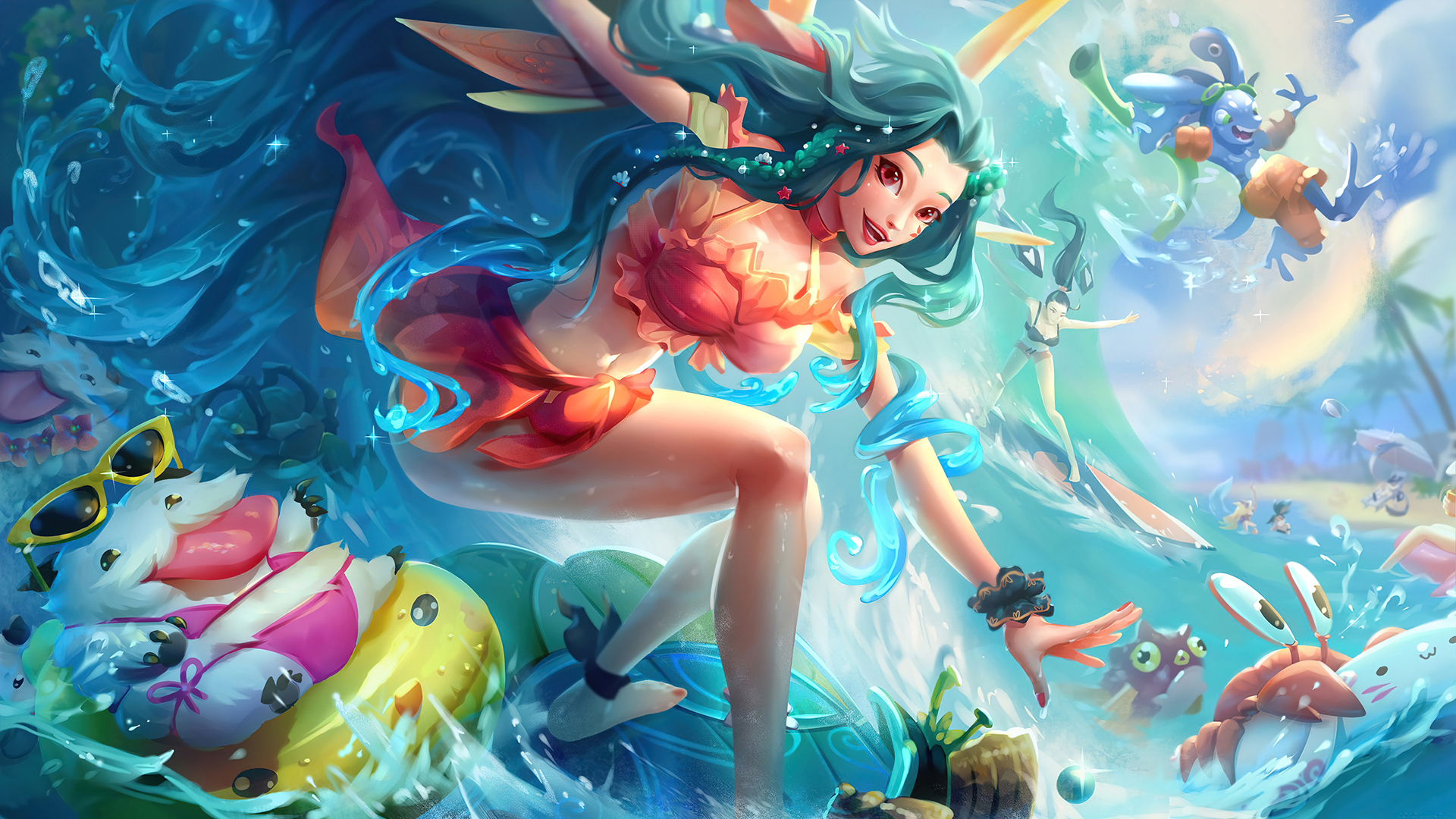 英雄联盟,众星之子,泳池派对,同人,索拉卡