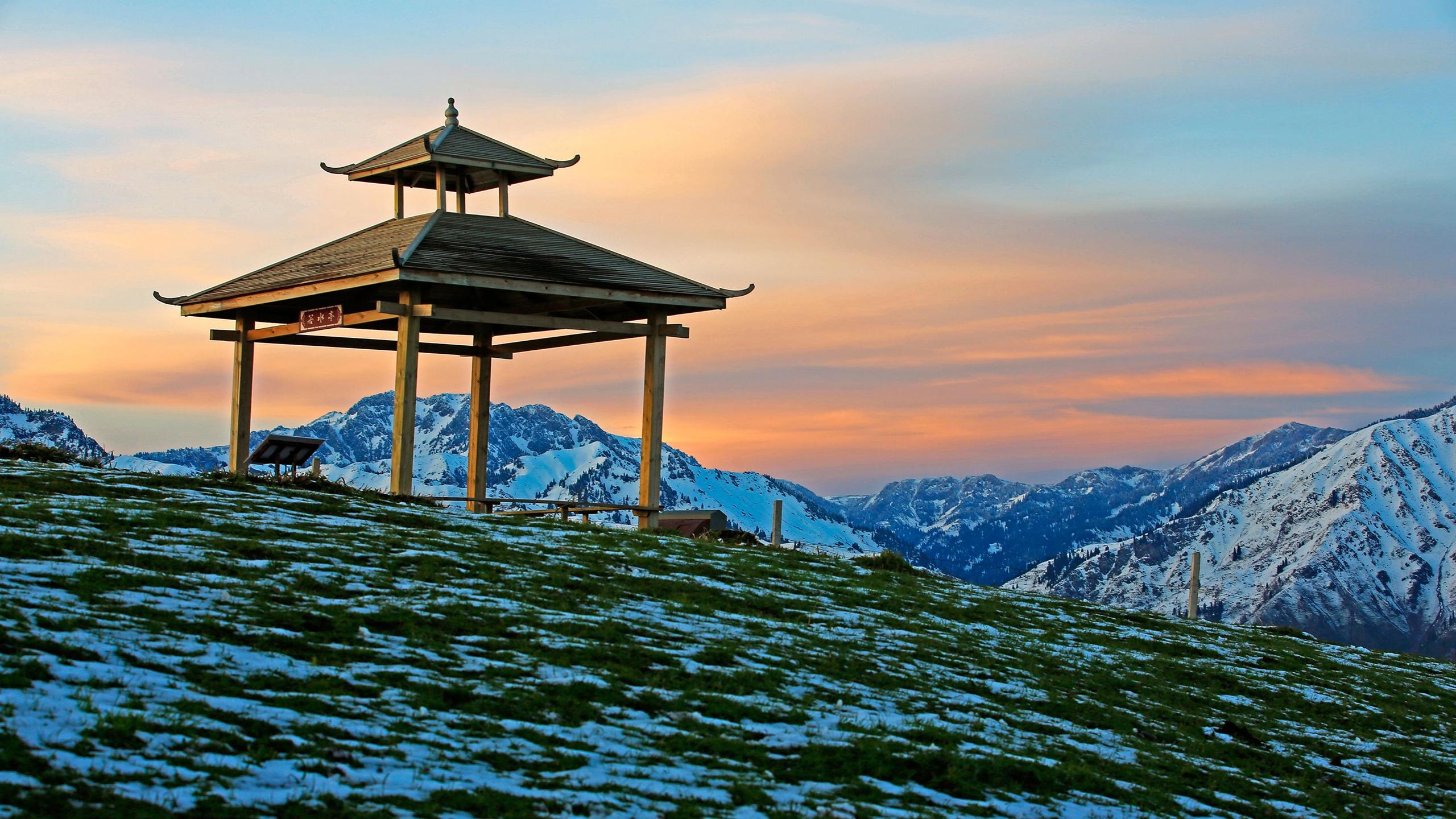 自然风光,新疆伊犁,优美风景,初夏