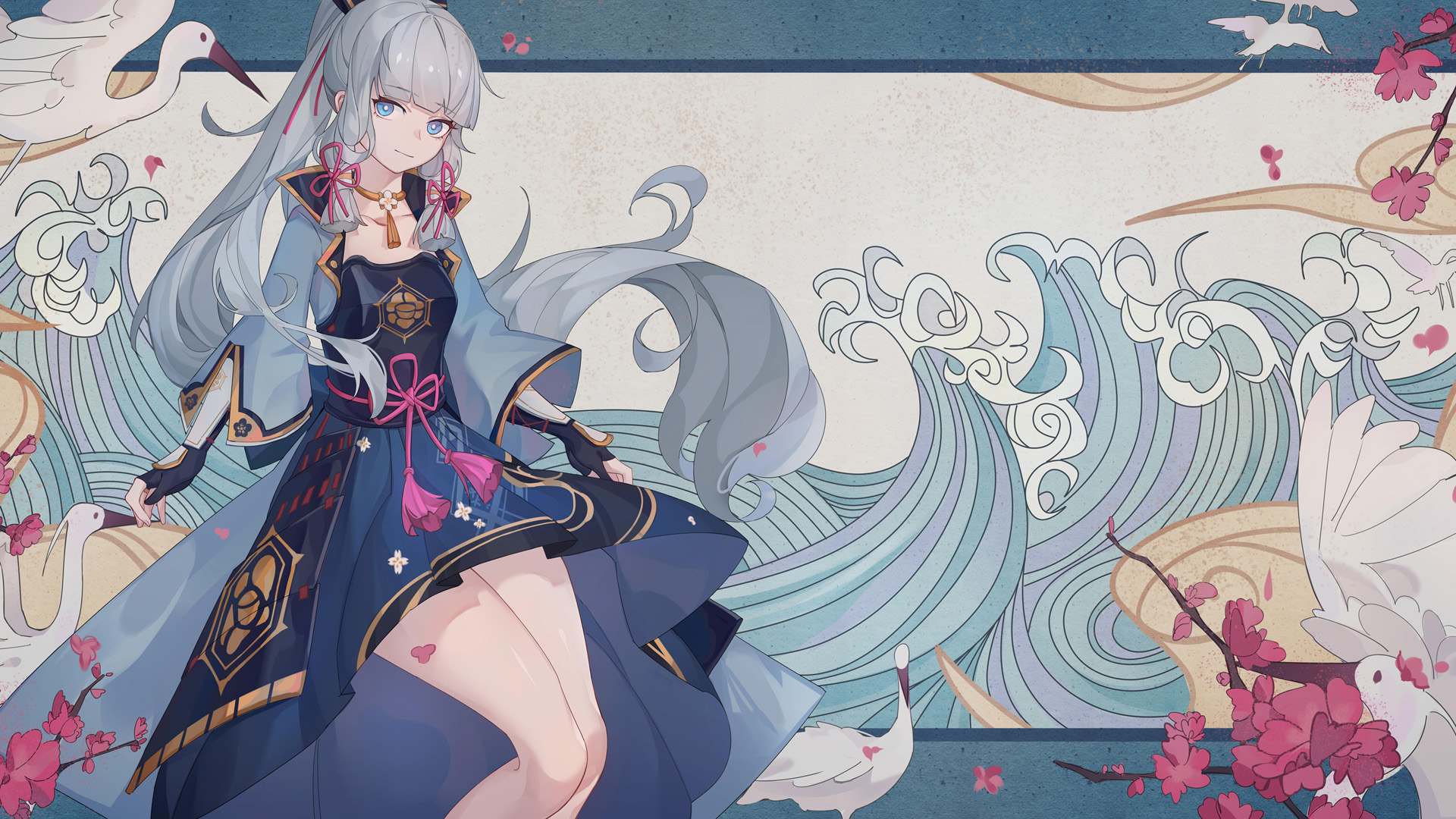 ,神里绫华,美腿,中国风,原神