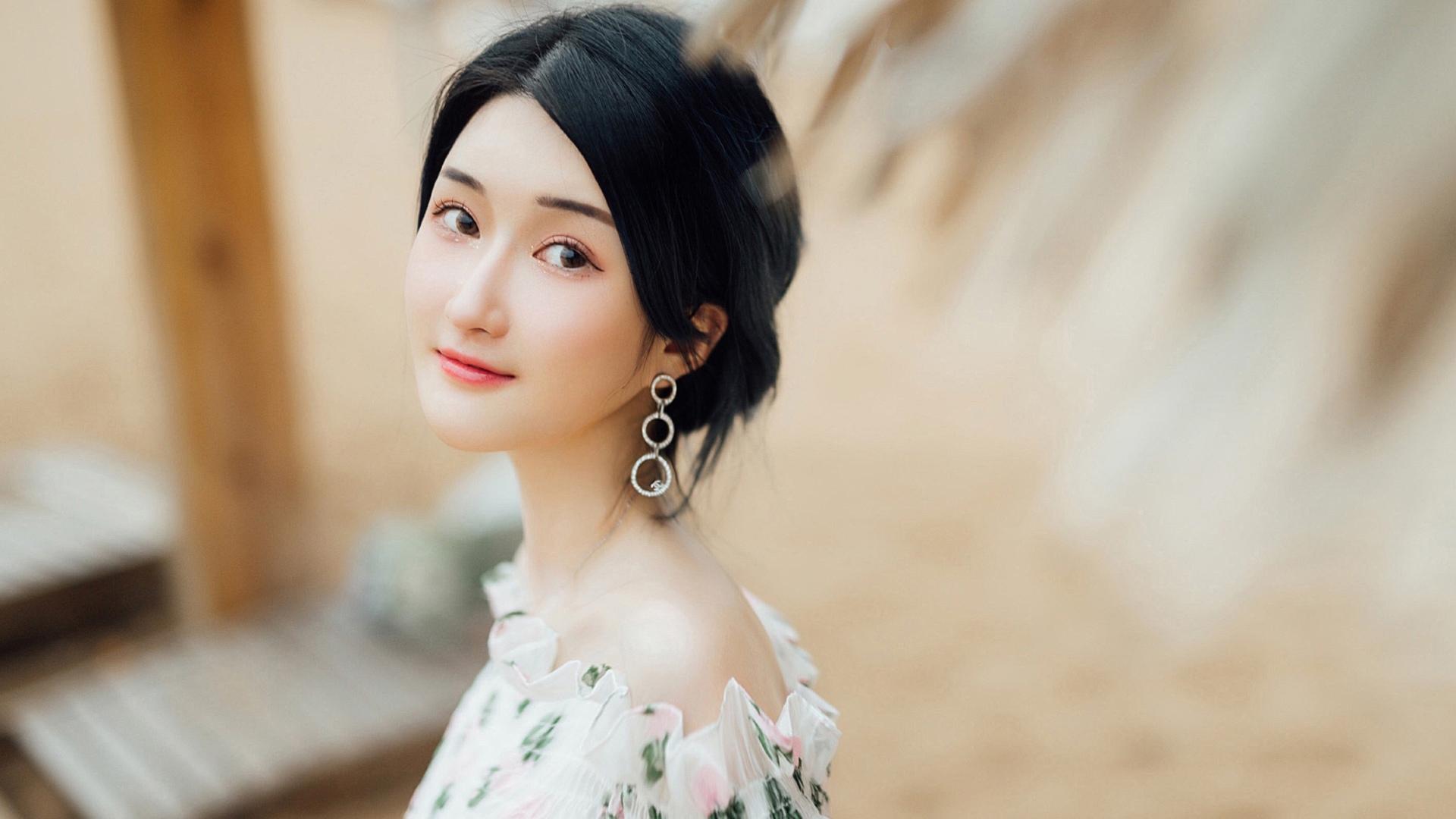 清纯,沙滩,特写,养颜女神