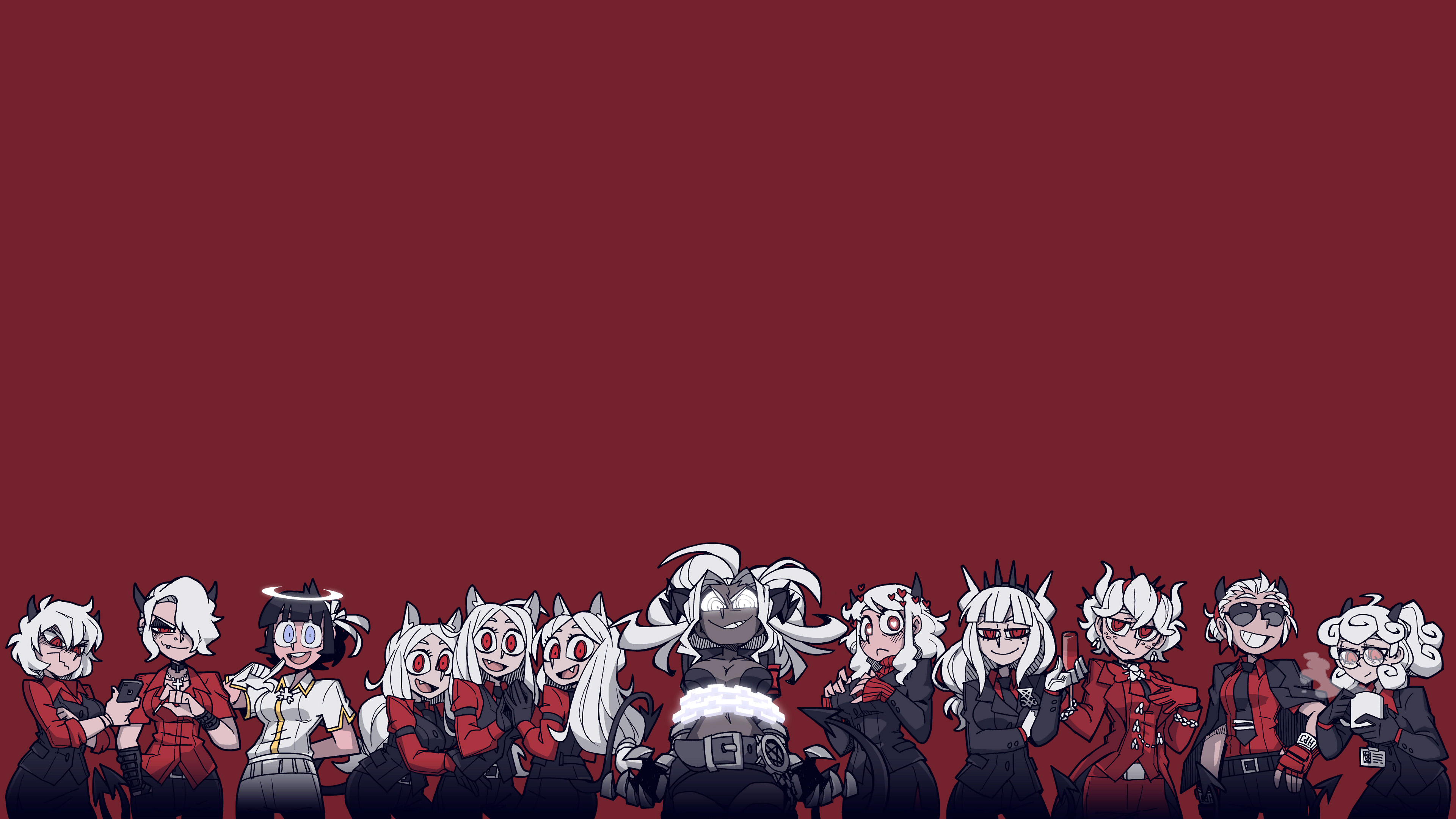 恶魔,Helltaker,全家福