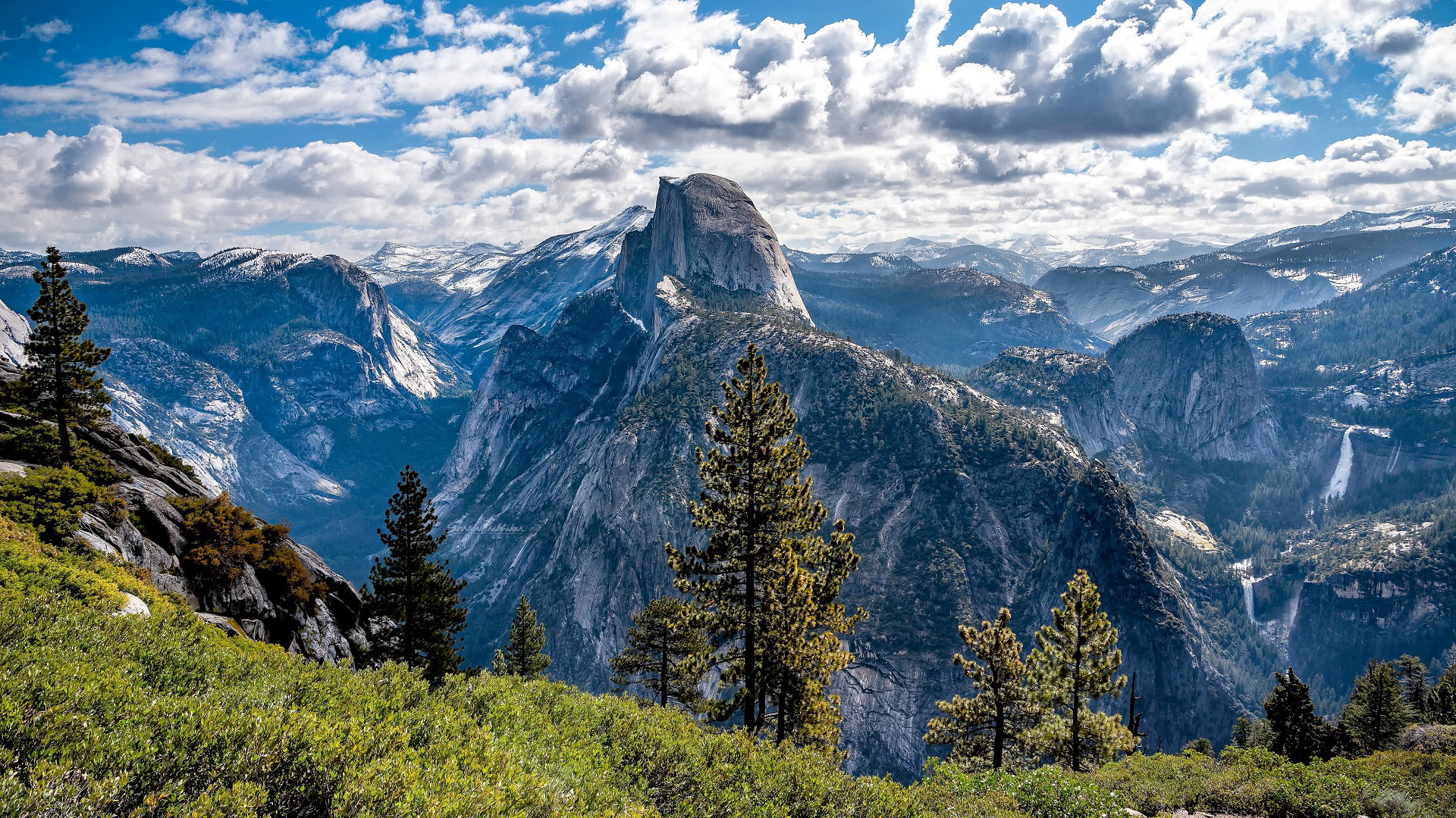 蓝天白云,山峰,山峦,高山