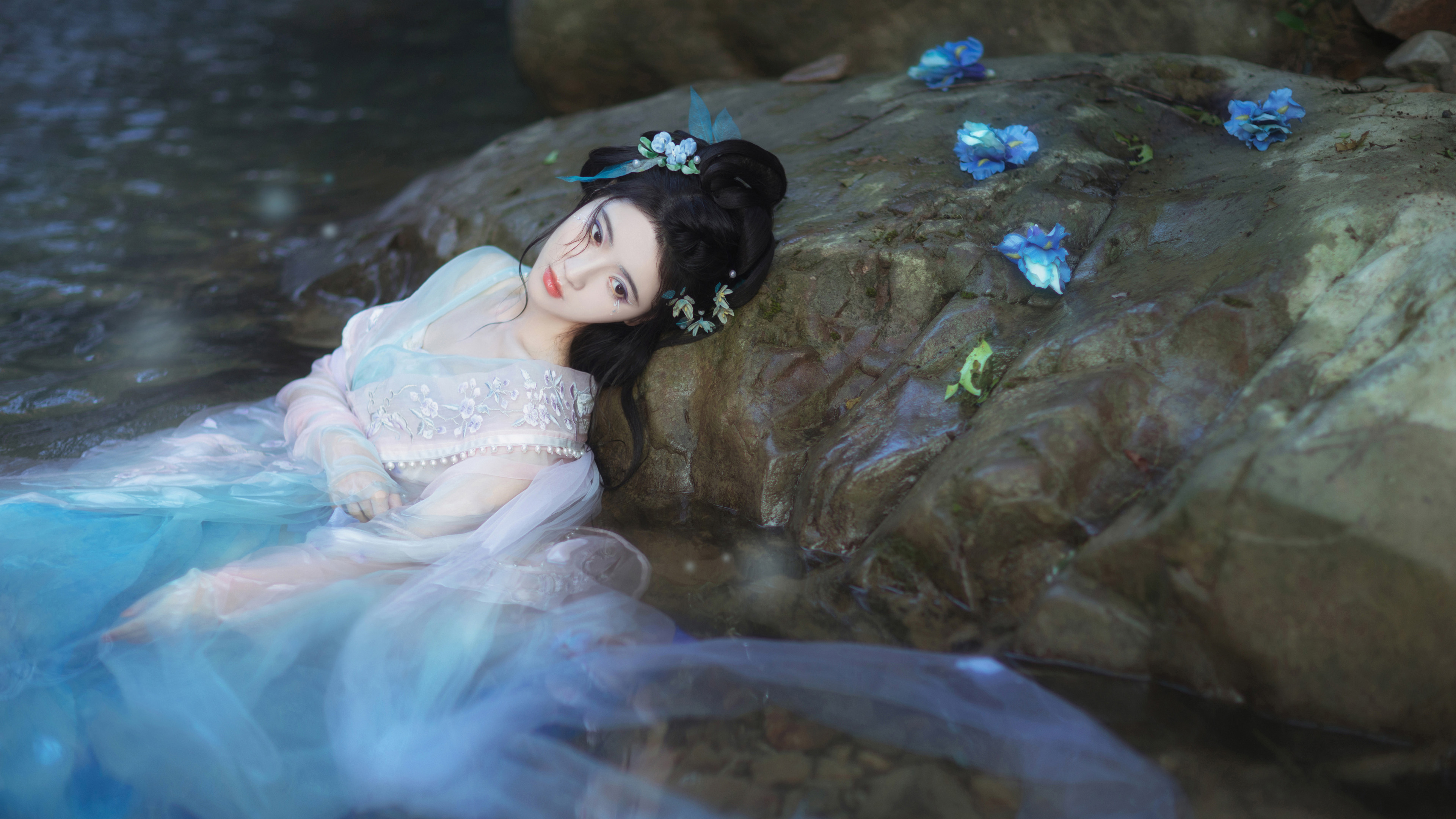 古风文艺,古装女子,唯美