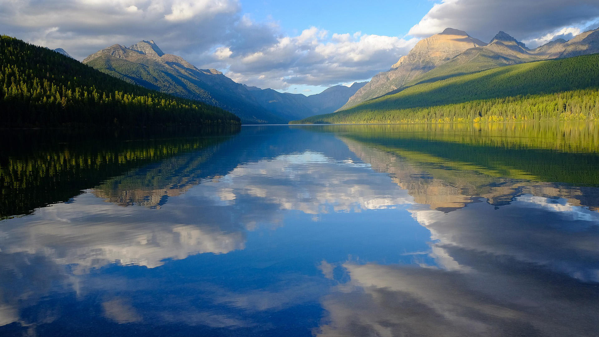 蓝天白云,湖泊,倒影,青山绿水