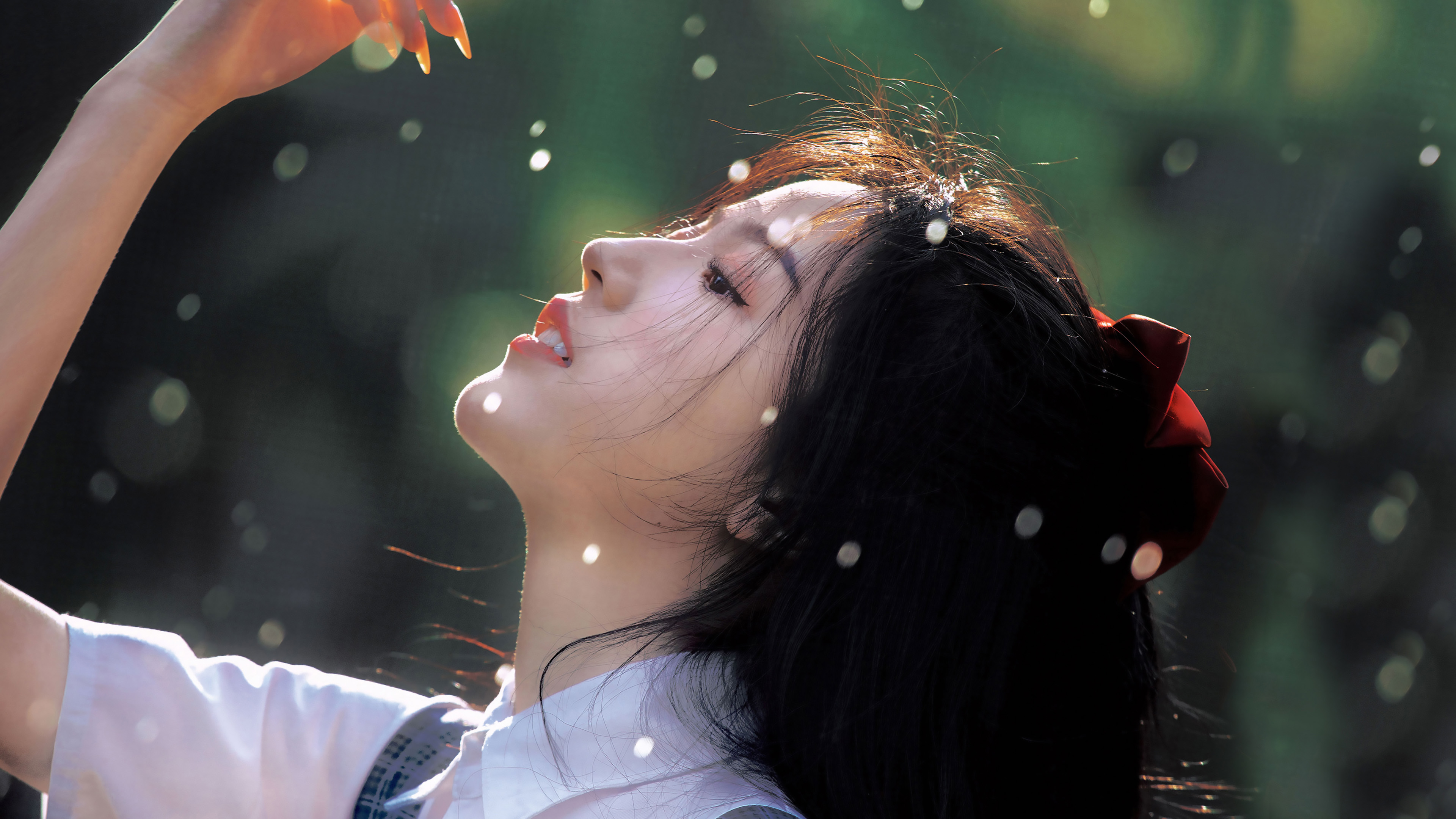 清纯,森系,抬头