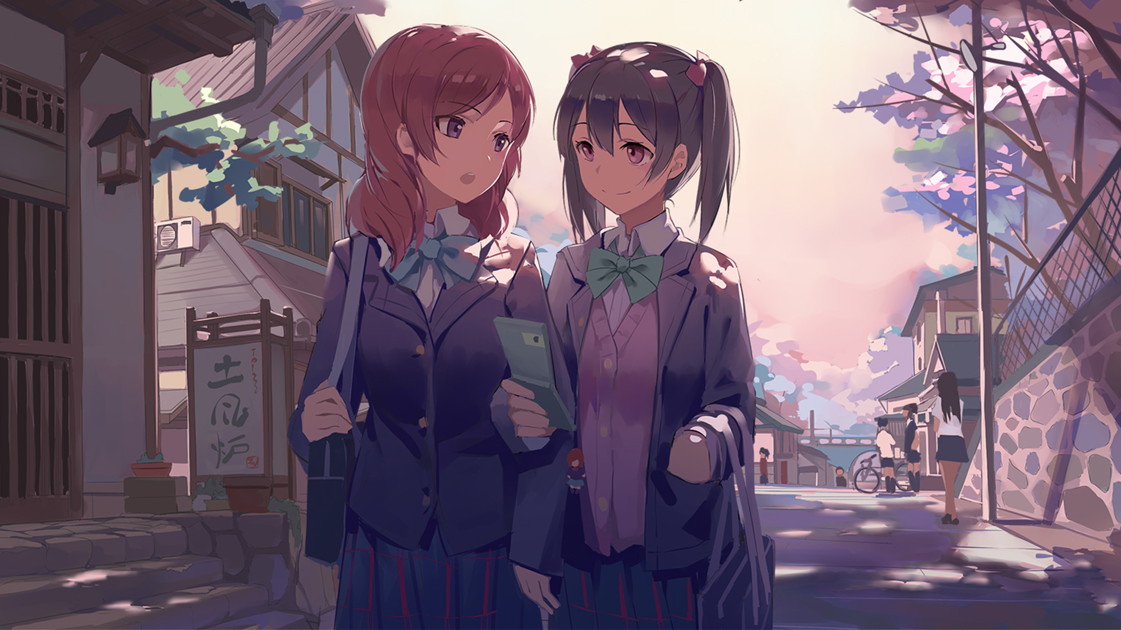 小镇街道,逛街,下班了,悠闲