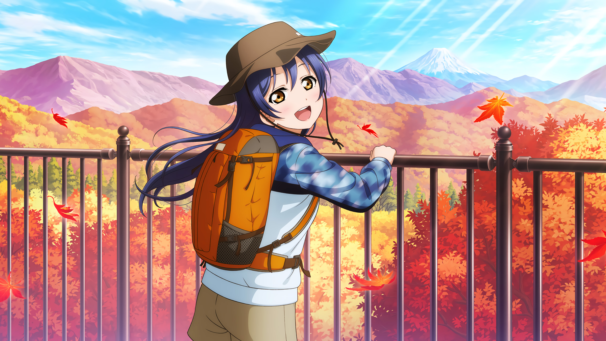 lovelive,秋天,郊游,红枫叶