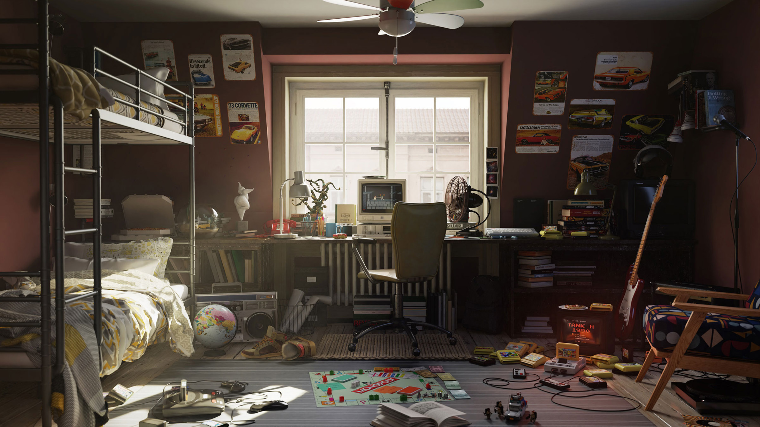 阳光,游戏机,时代的回忆,高低床