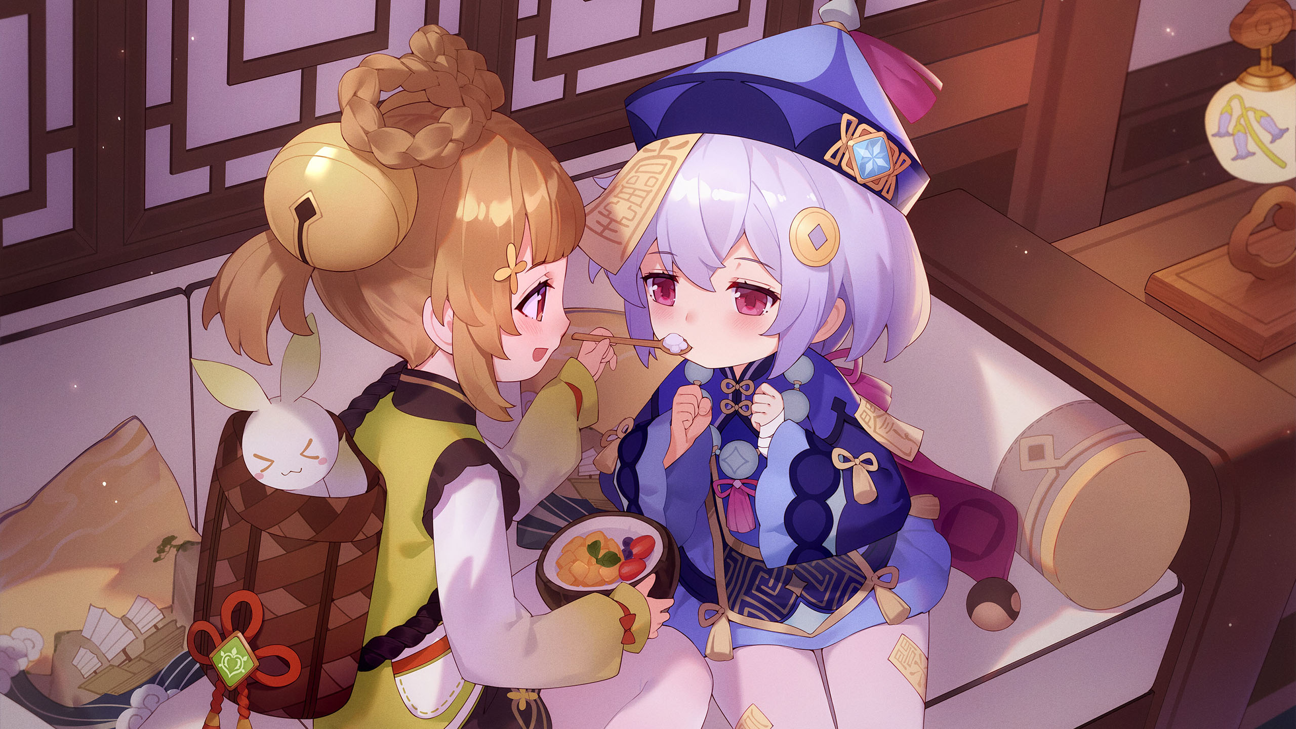 原神,可爱,僵尸,吃饭