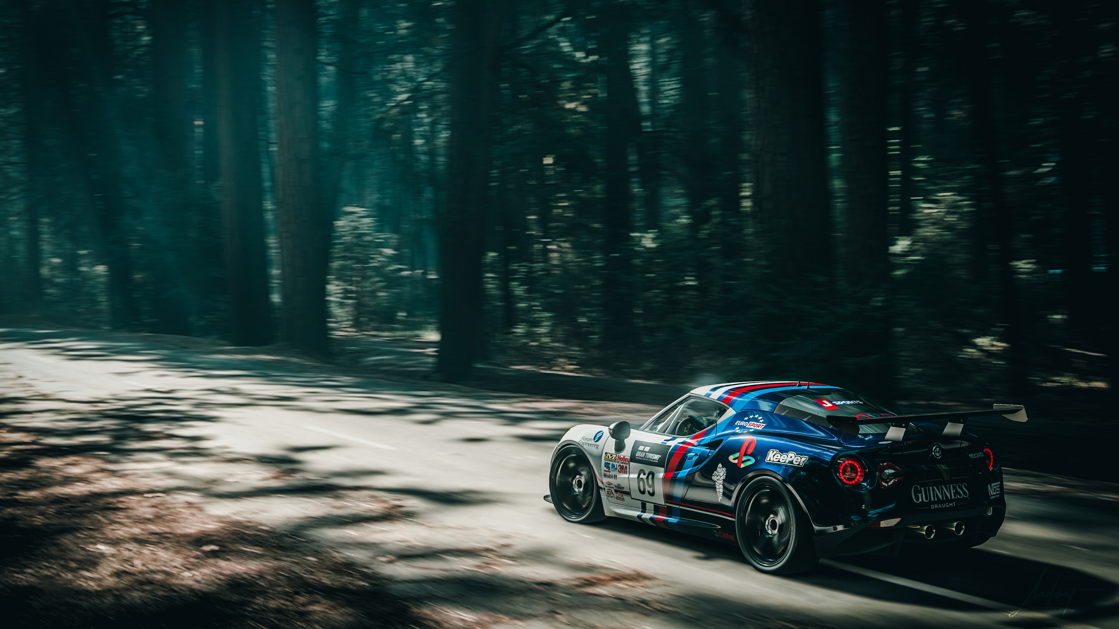 宝马,赛车,林荫大道,速度