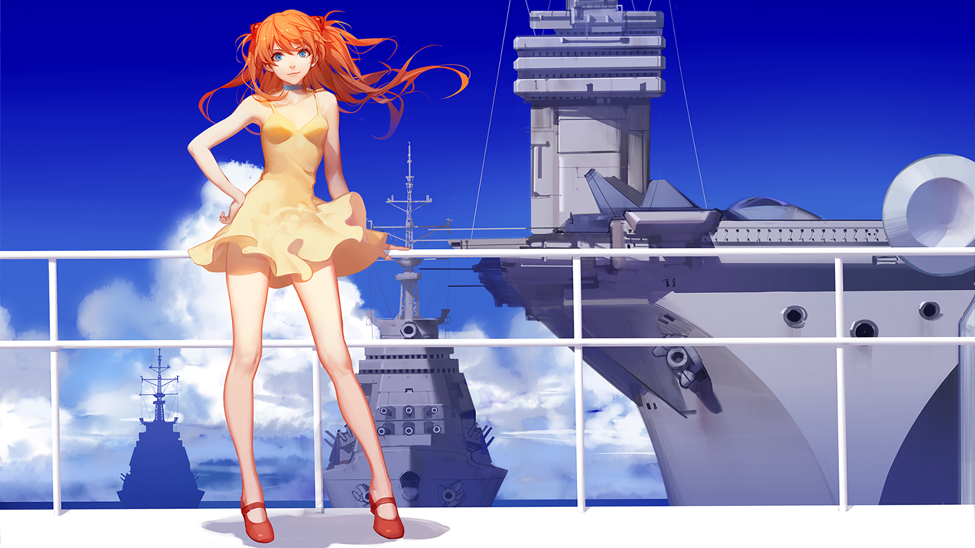 新世纪福音战士,短裙,军舰,高跟鞋