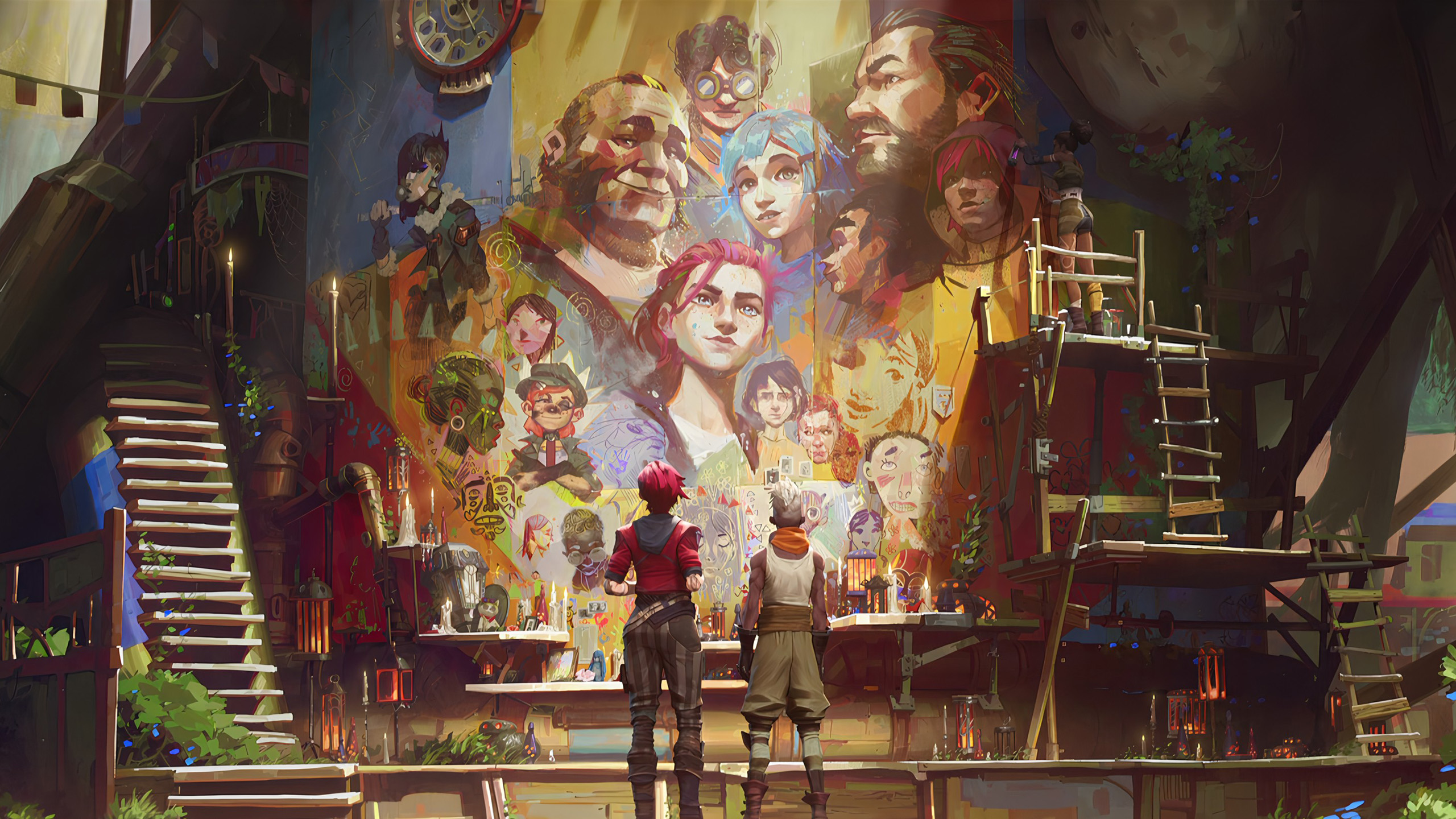 英雄联盟,LOL,双城记,壁画