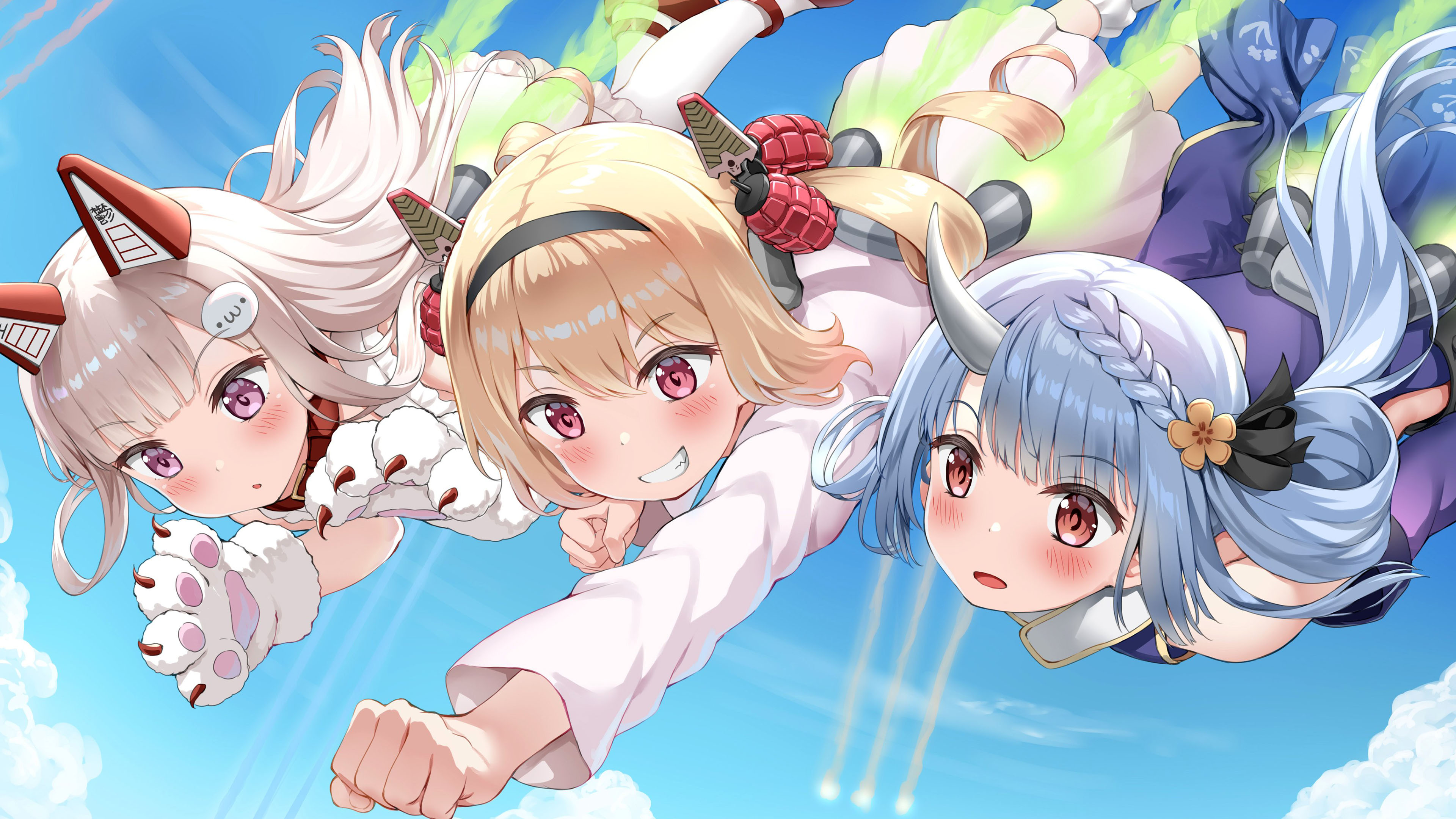 飞行,降落,可爱