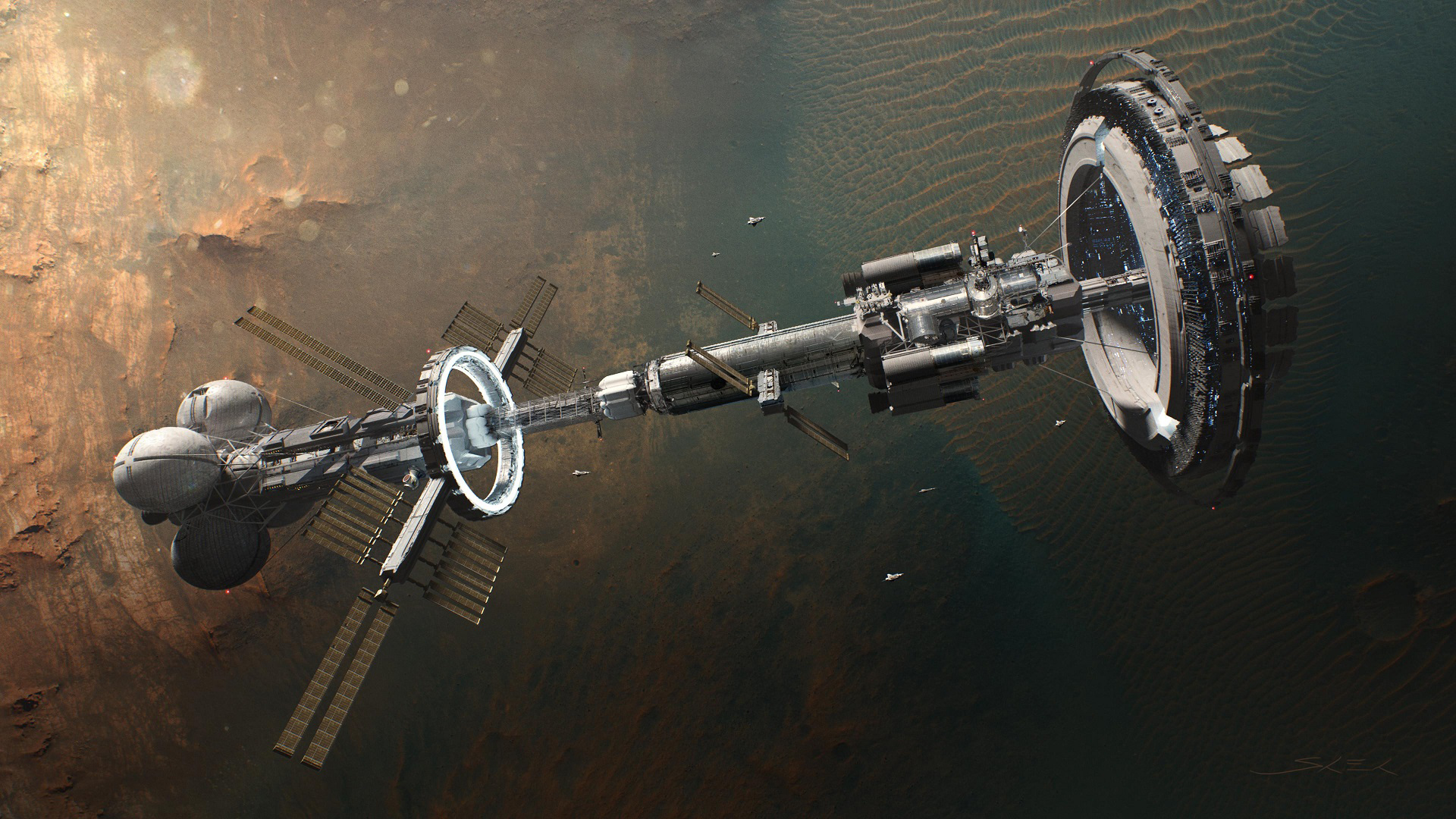 主机游戏,卫星,太空,空间站