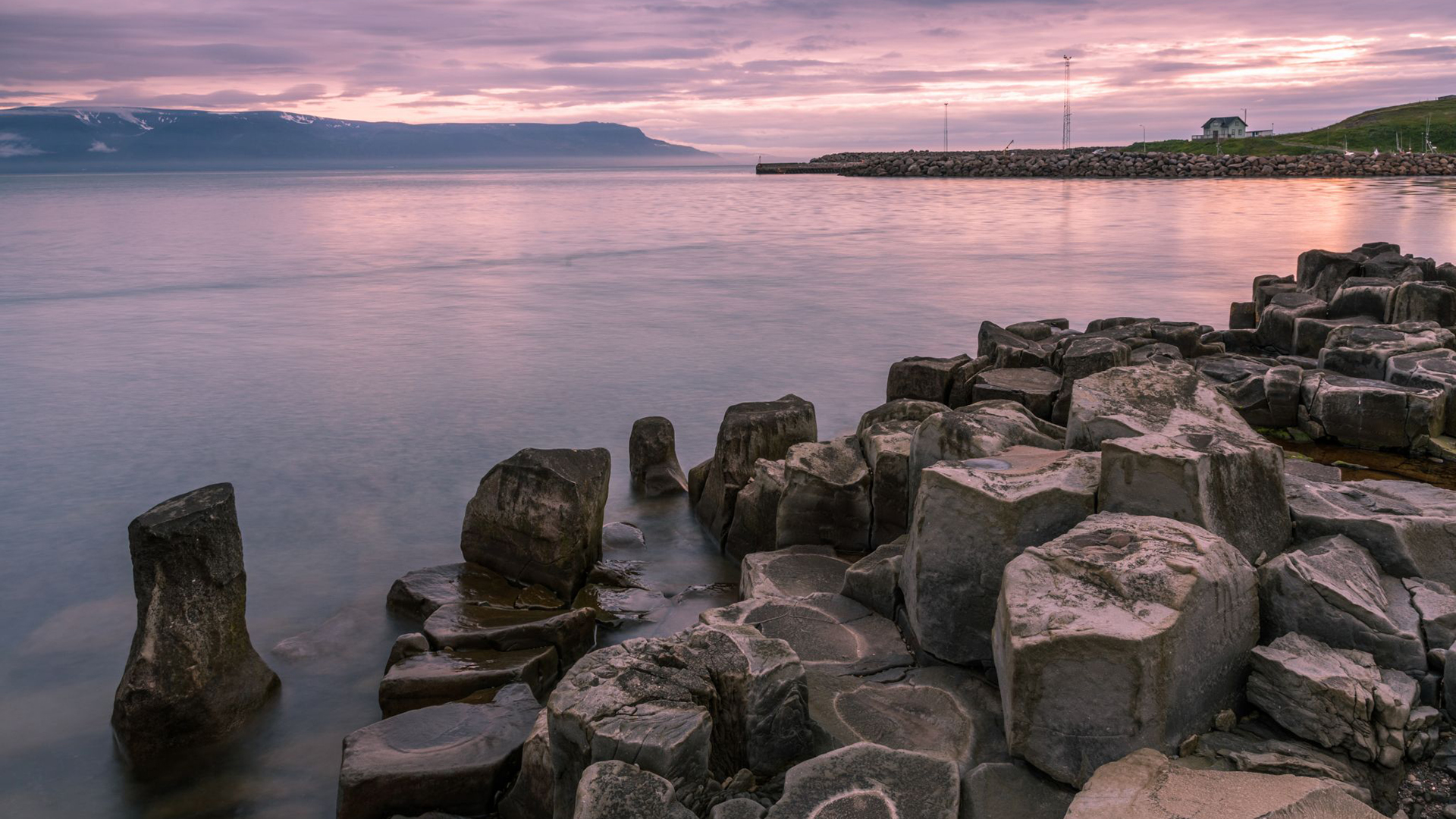 海洋天堂,石头,傍晚,晚霞