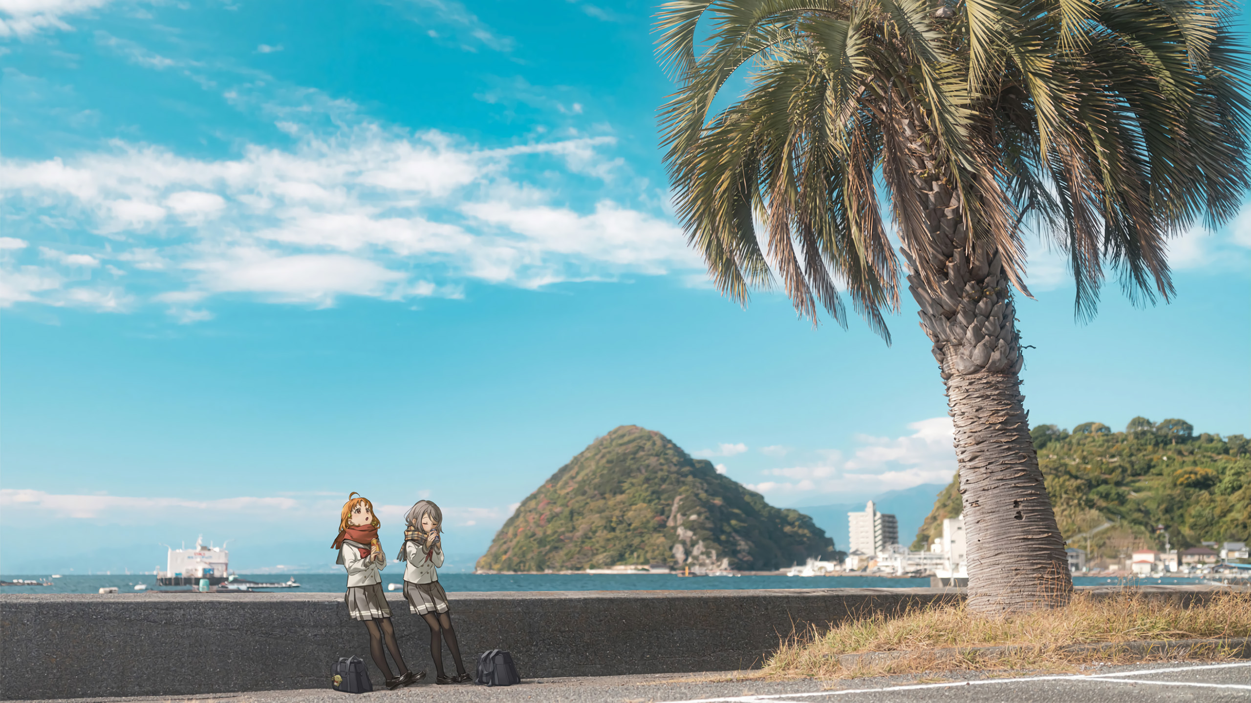 云朵,海风,放学后,码头