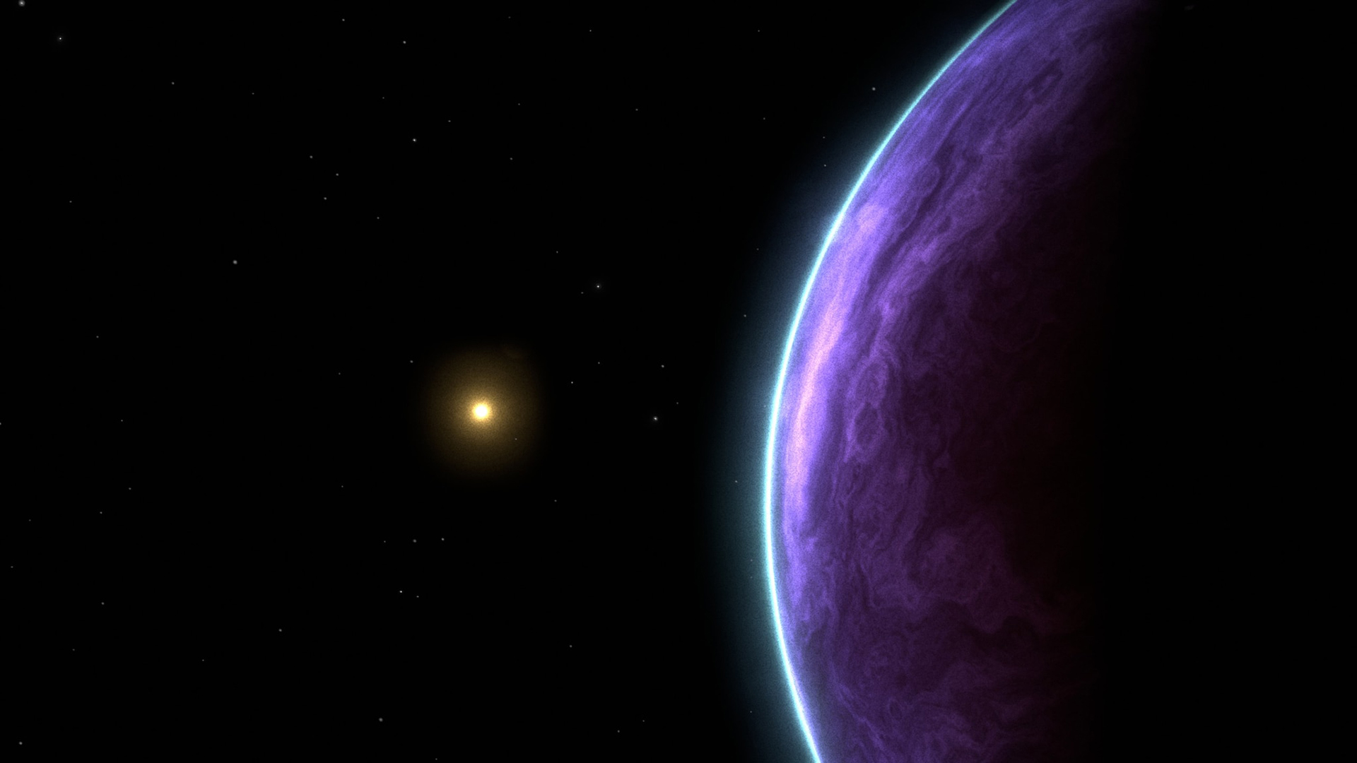 太空,紫色星球,宇宙