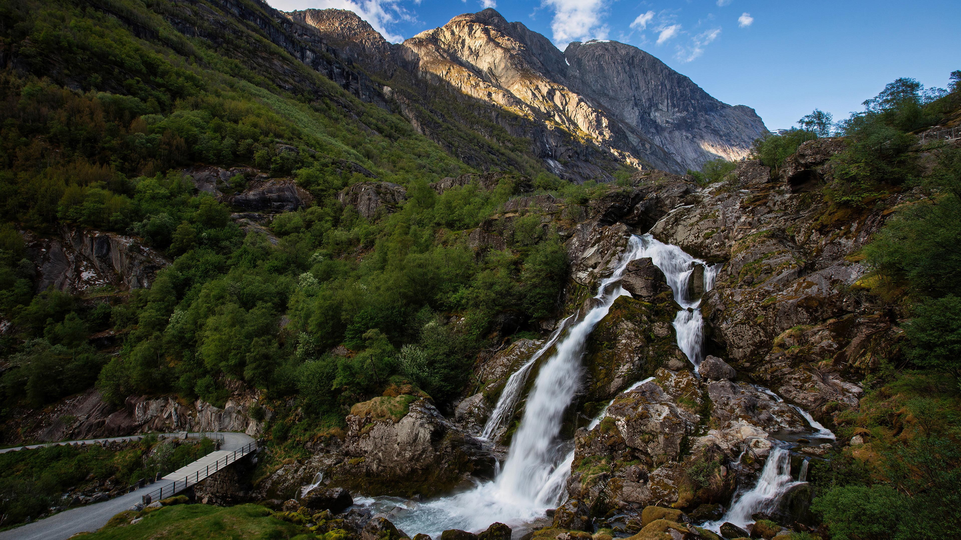 自然风光,高山流水,小溪
