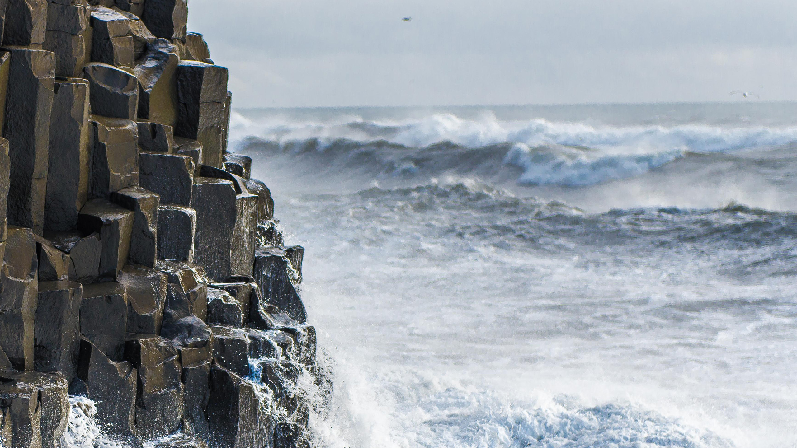 海洋天堂,玄武柱岩,海浪,波涛