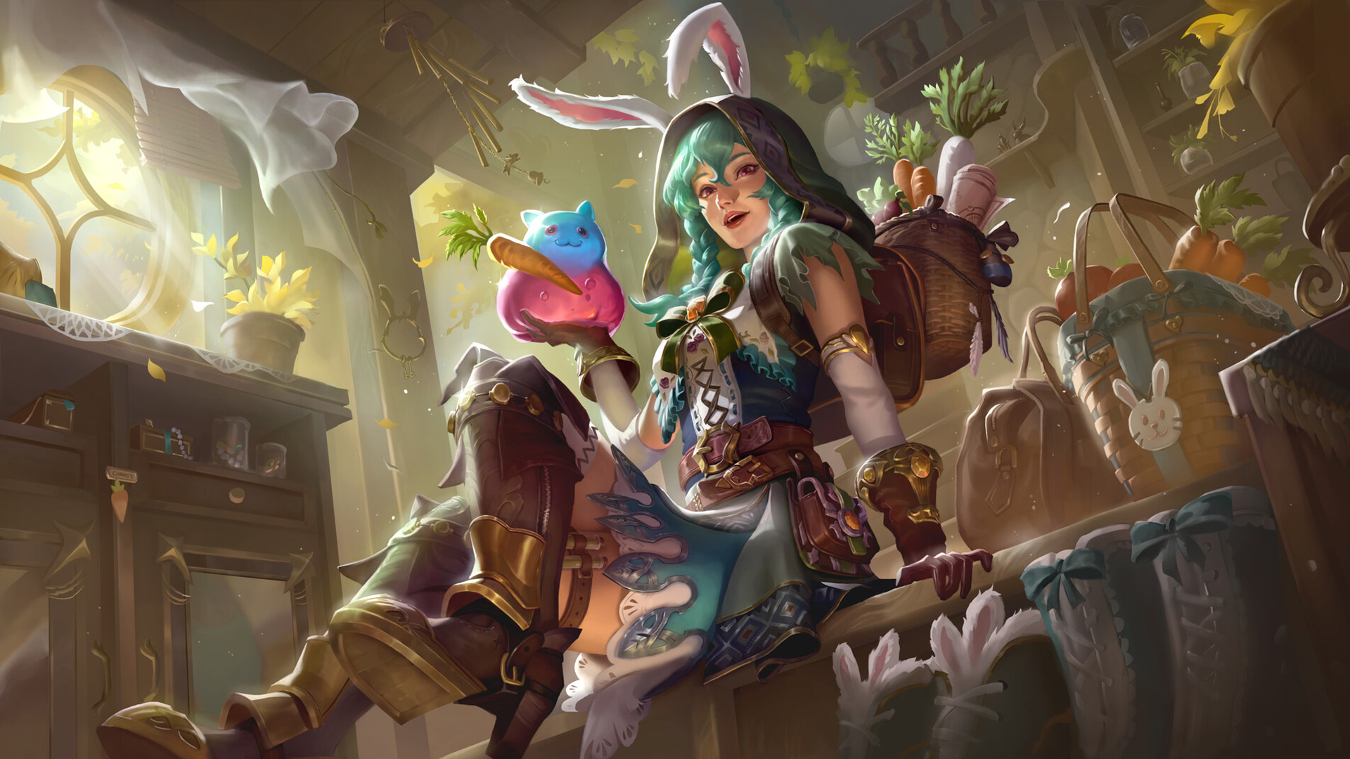 主机游戏,萝卜,兔子,精灵,长耳朵