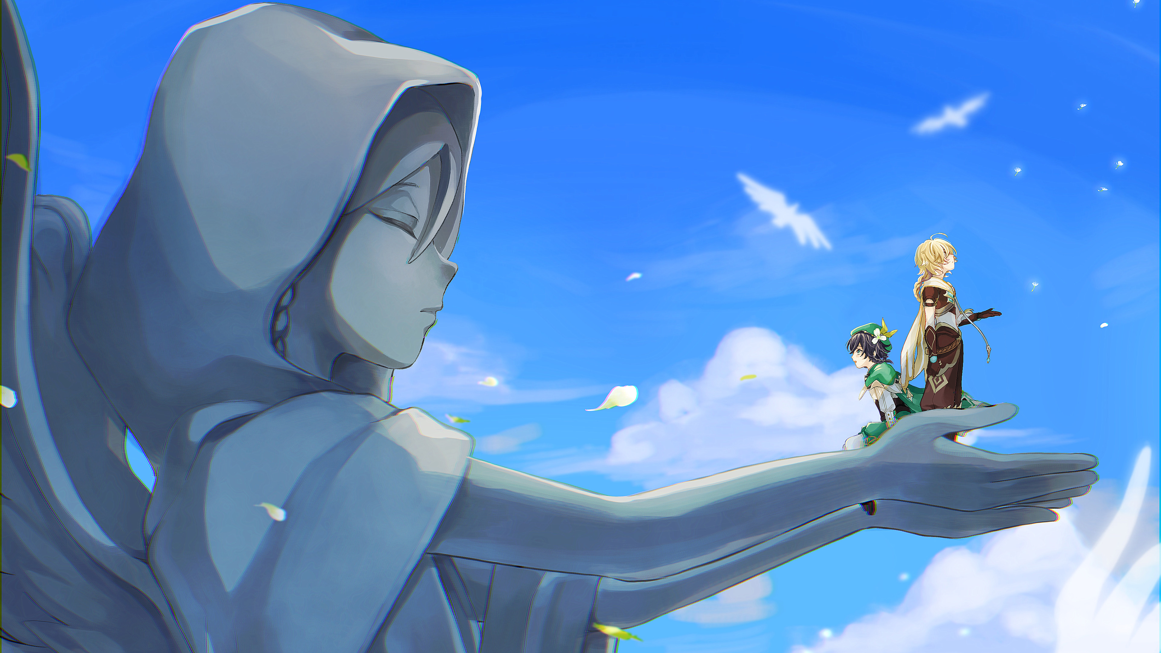 动感手游,原神,女神像,神秘