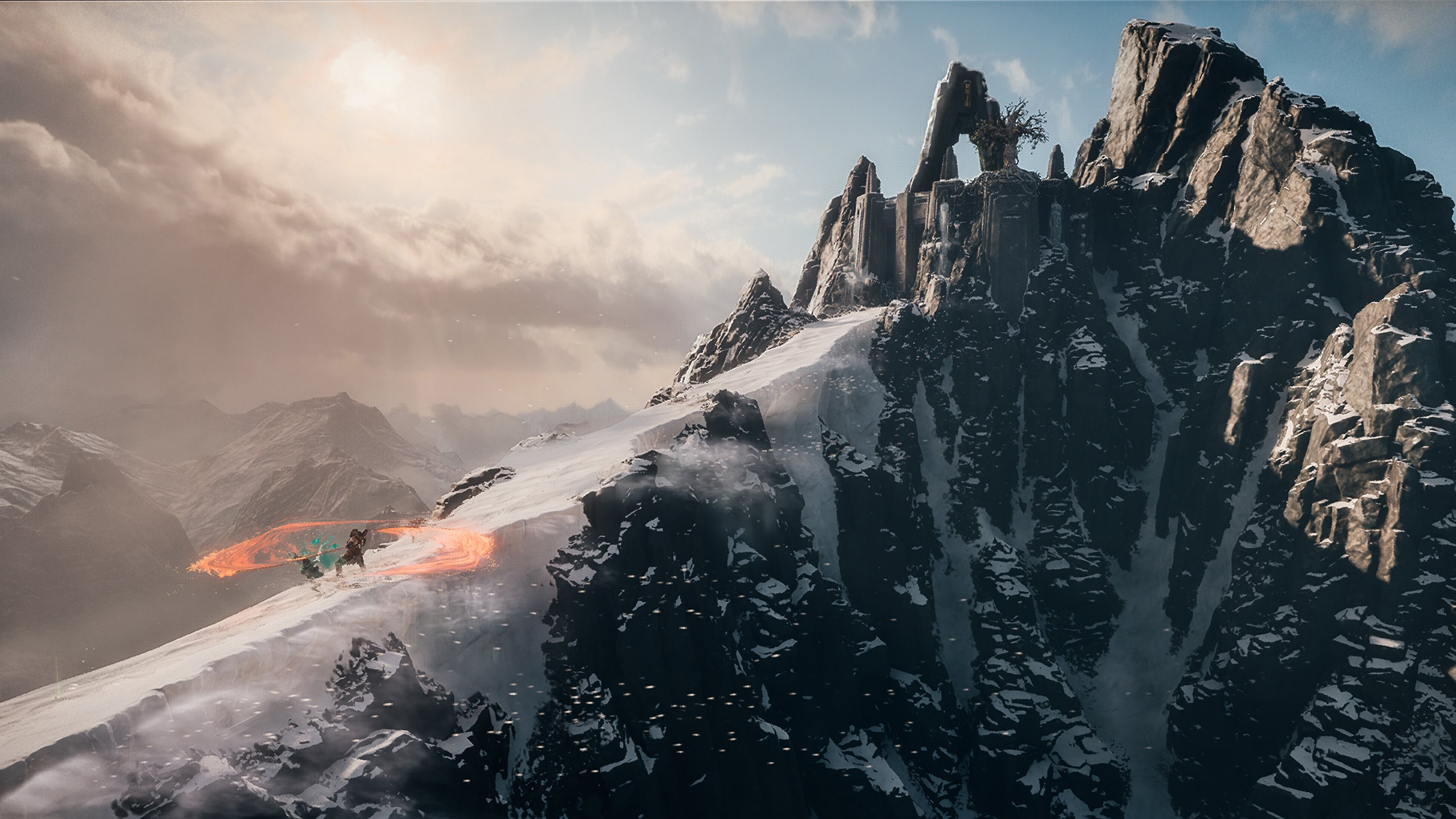 主机游戏,决战,山峰,雪山顶