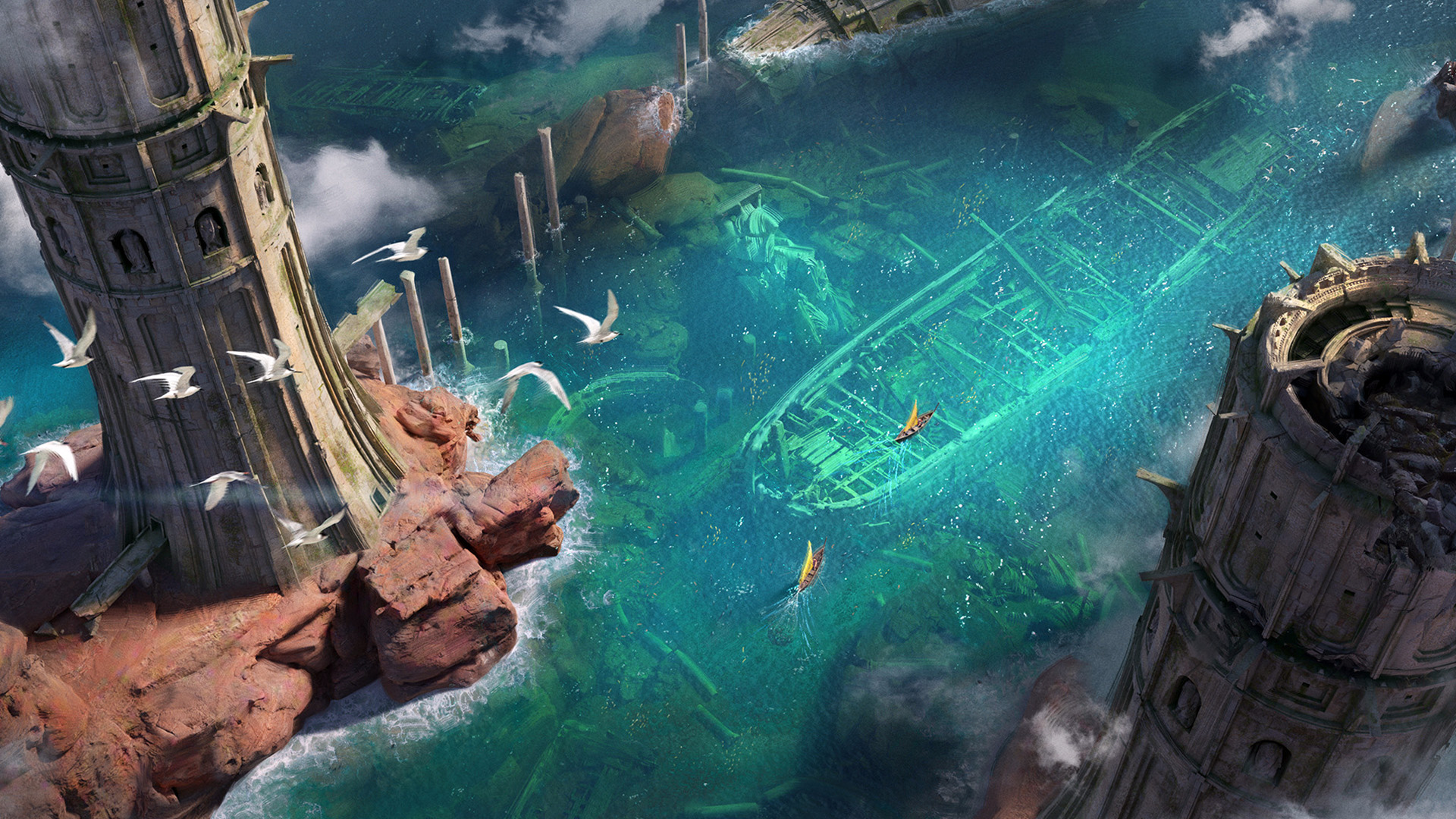 白鸽,沉船,高塔,神秘