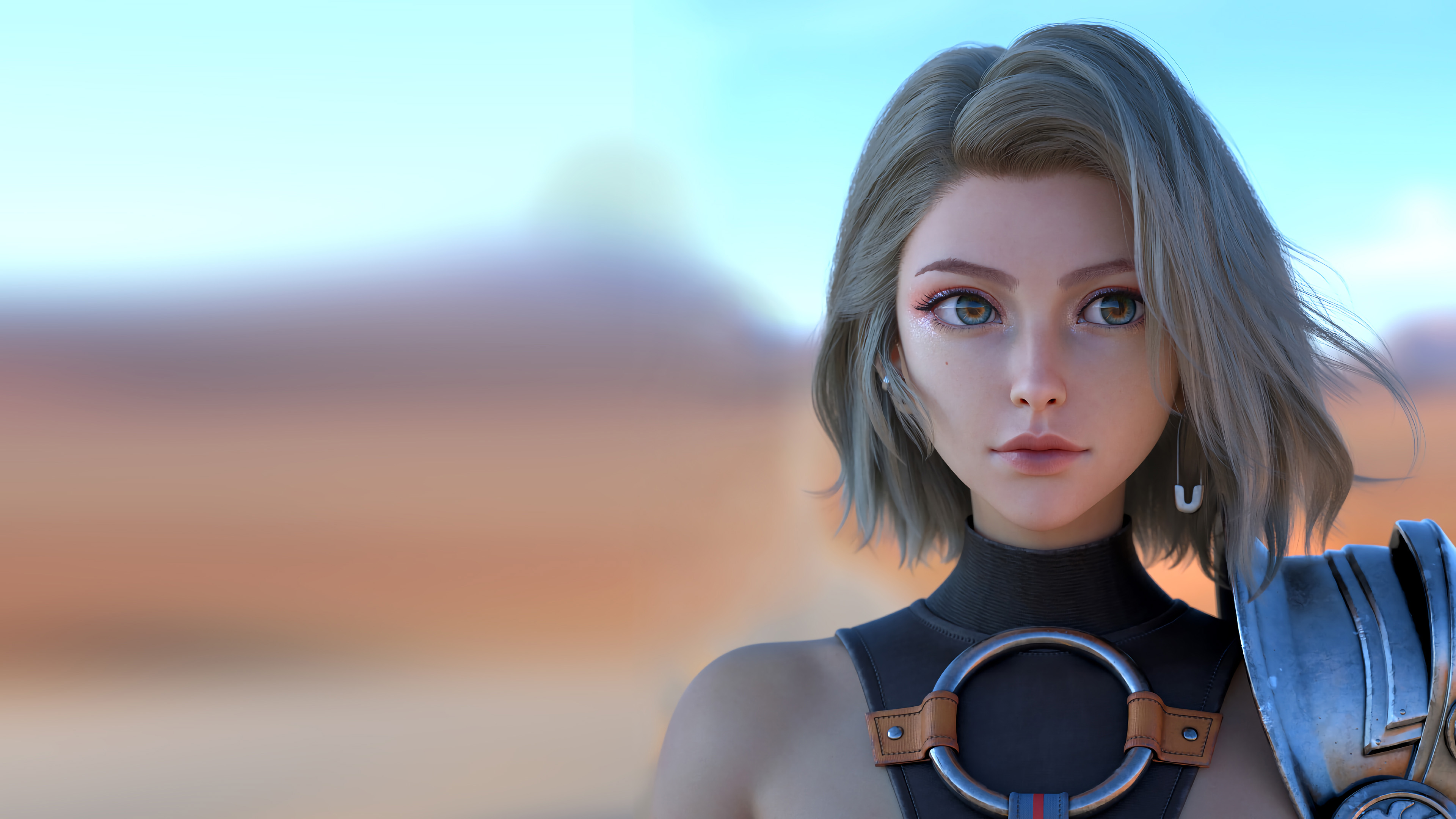 短发女孩,未来战士,科技