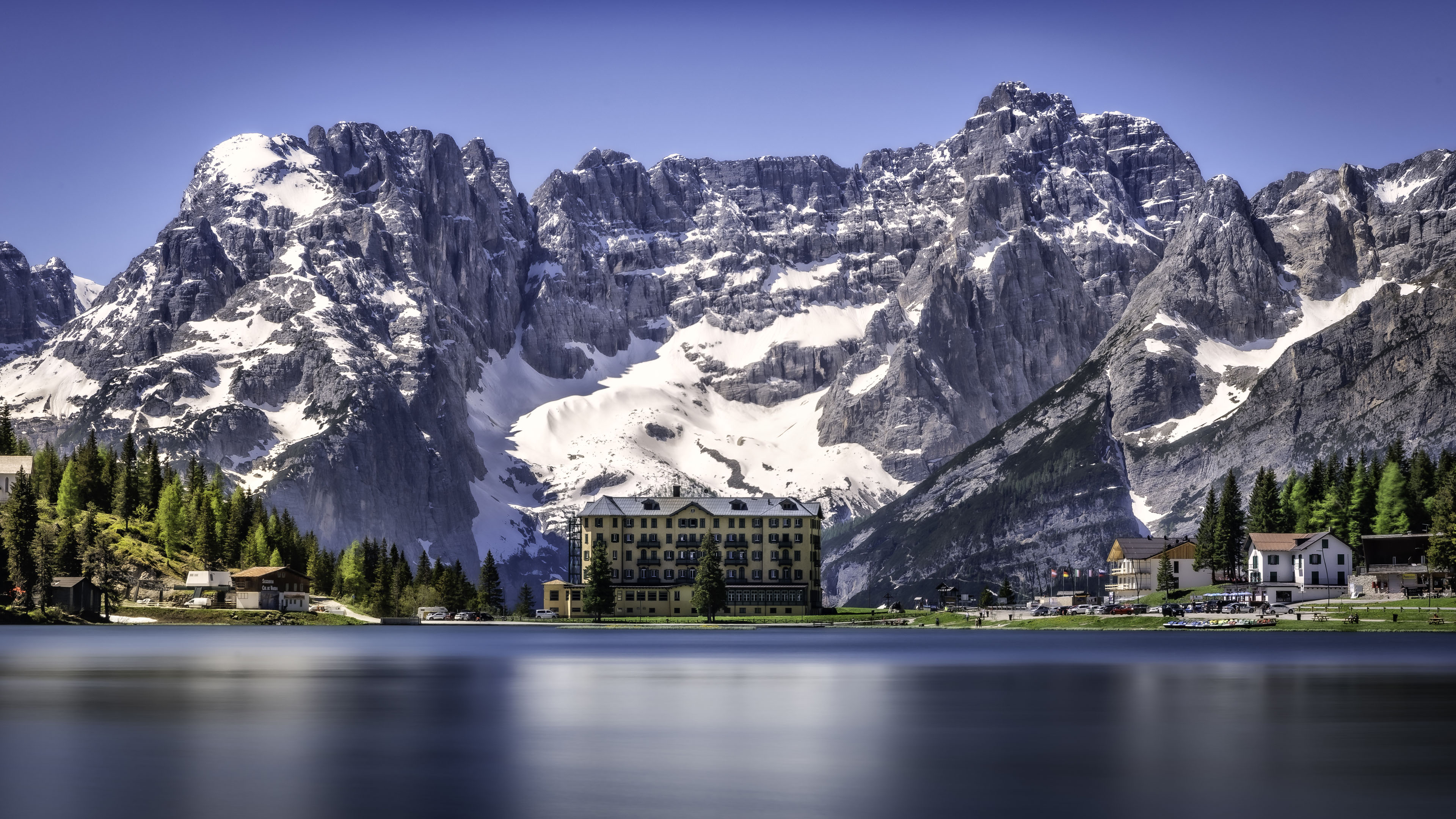 自然风光,阿尔卑斯山,意大利,米苏芮娜湖